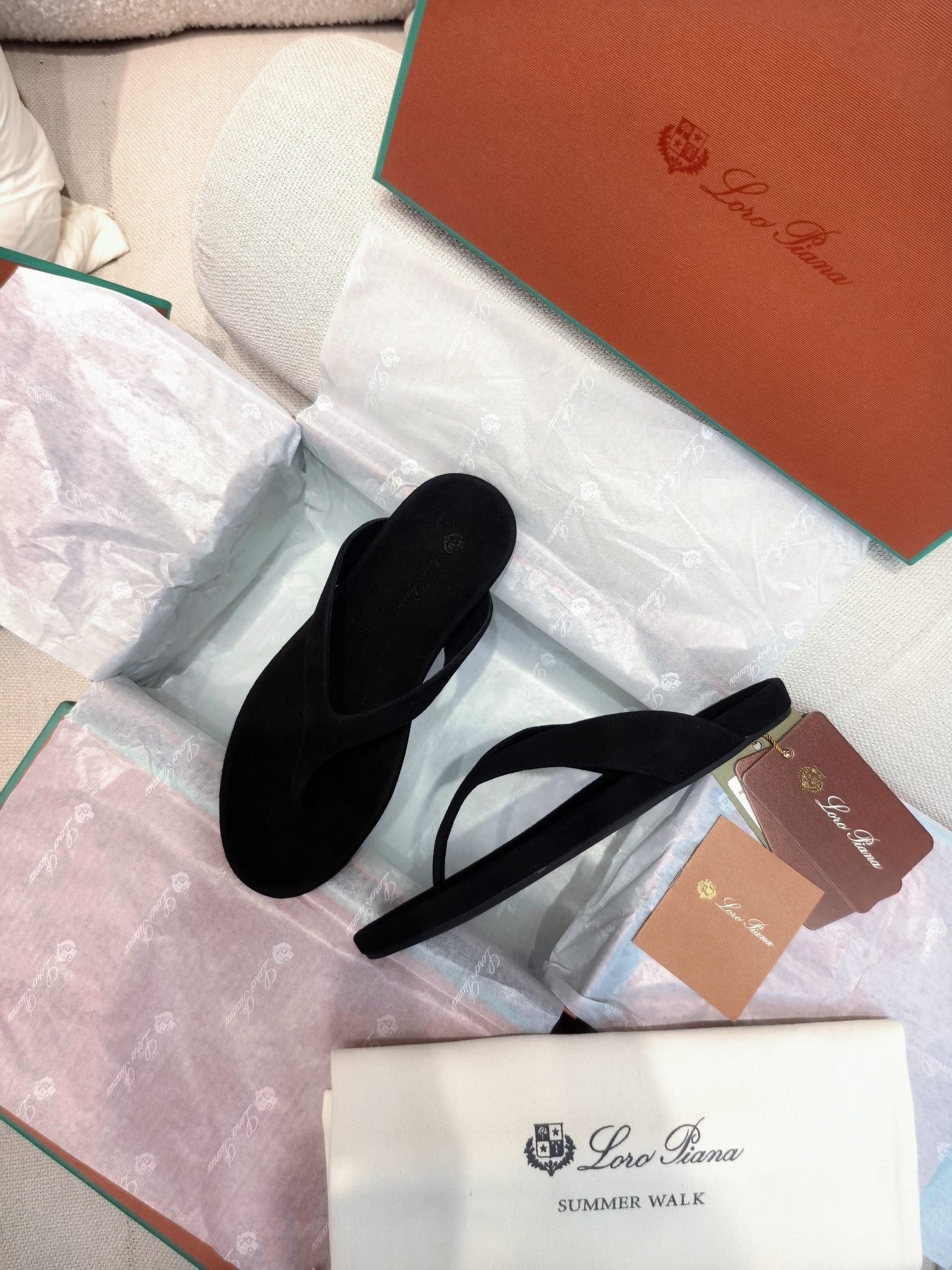 LP Ida Thong Sandal Black Suede 798914