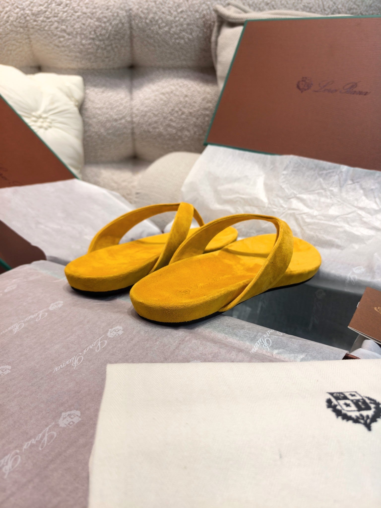 LP Ida Thong Sandal Yellow Suede 798917