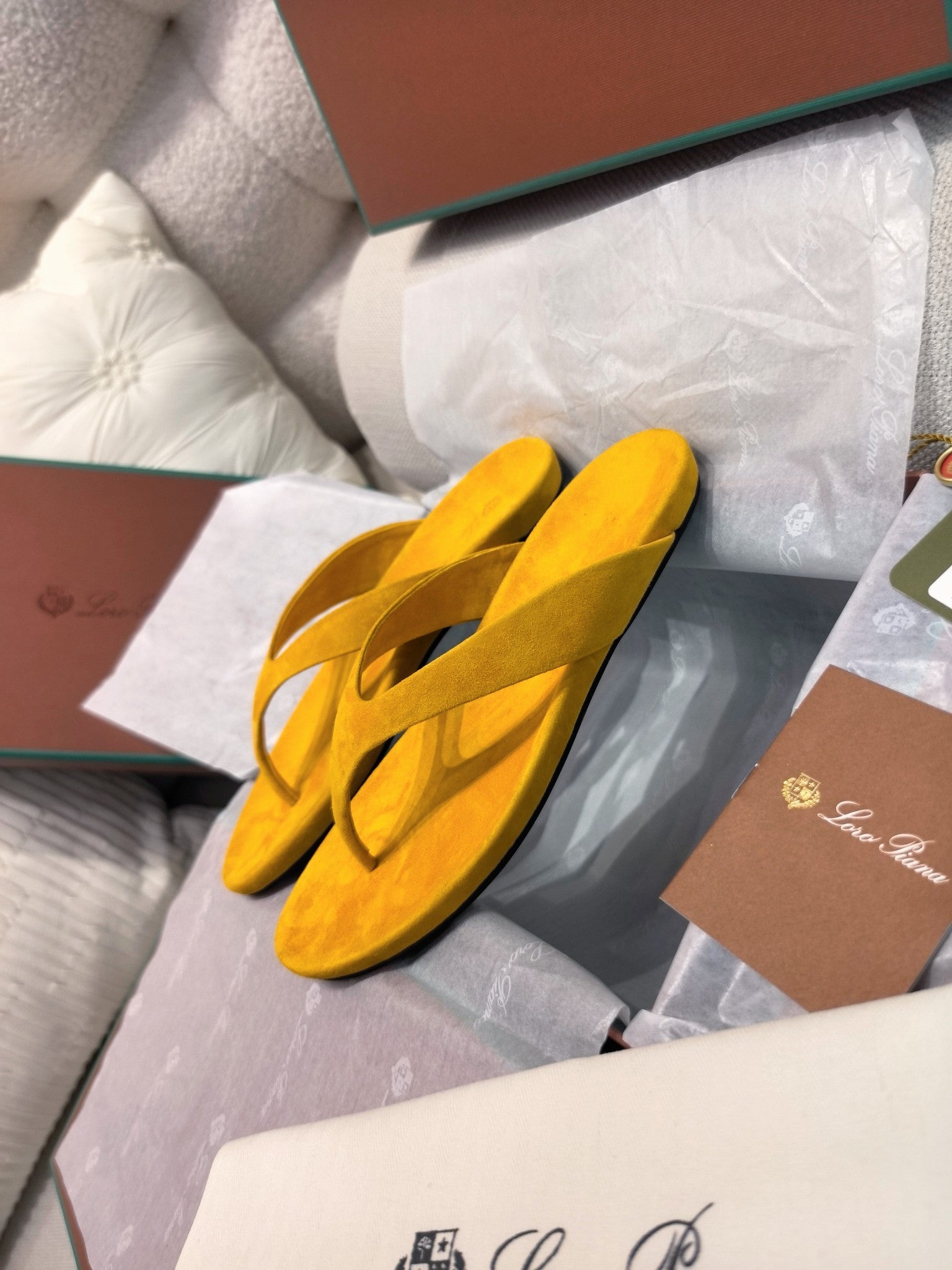 LP Ida Thong Sandal Yellow Suede 798917