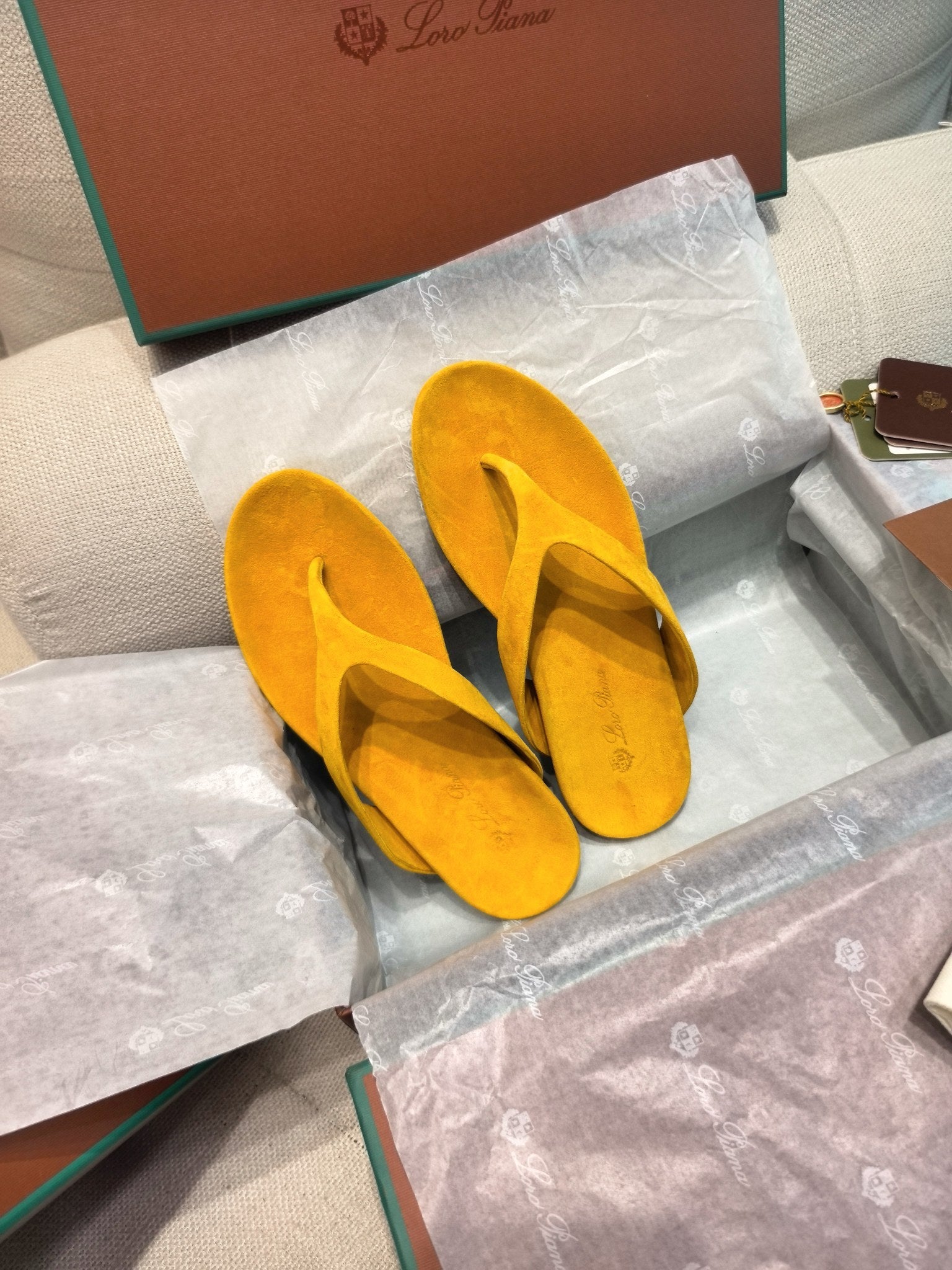 LP Ida Thong Sandal Yellow Suede 798917
