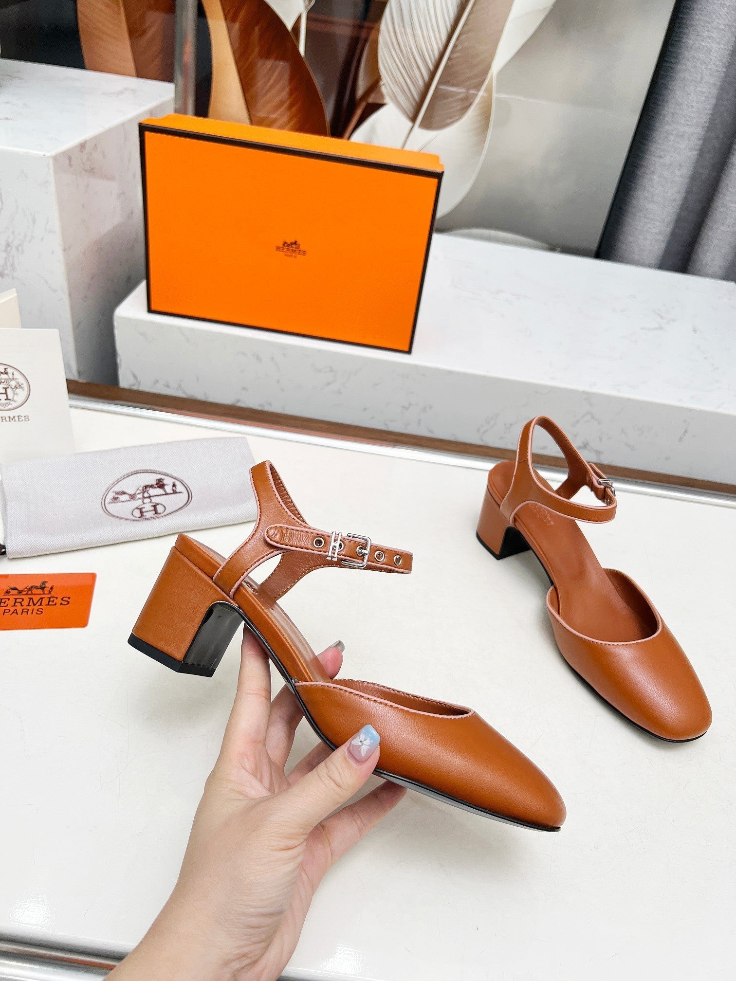 Kamilla ̉60 pump Tan Lambskin 214073