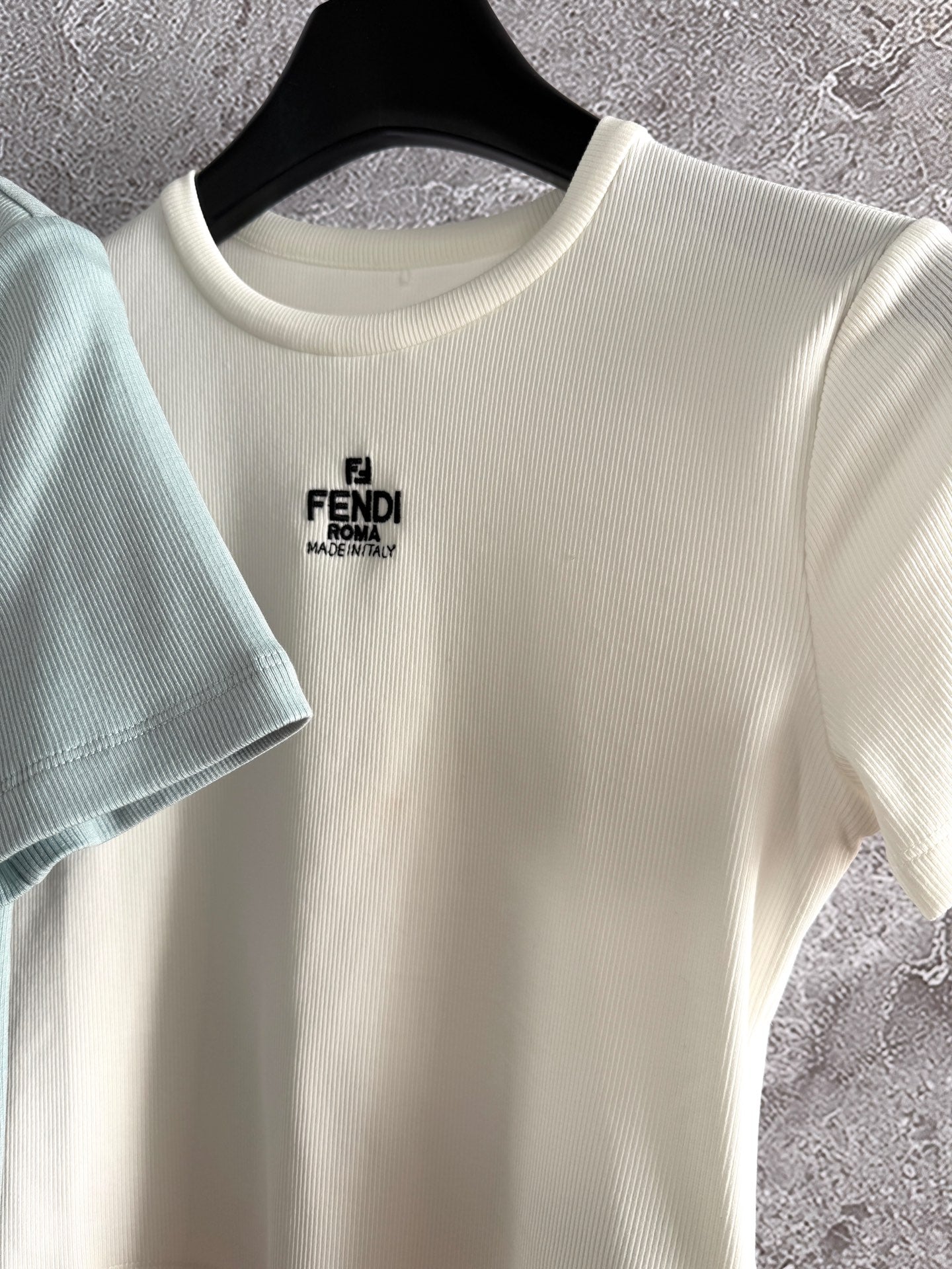 Fendi Embroidered T-shirt Cotton