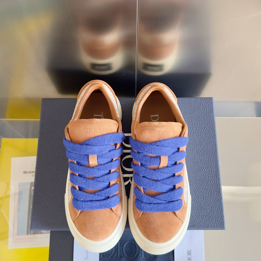 CD B33 Sneaker 40mm Light Brown Monogram Suede
