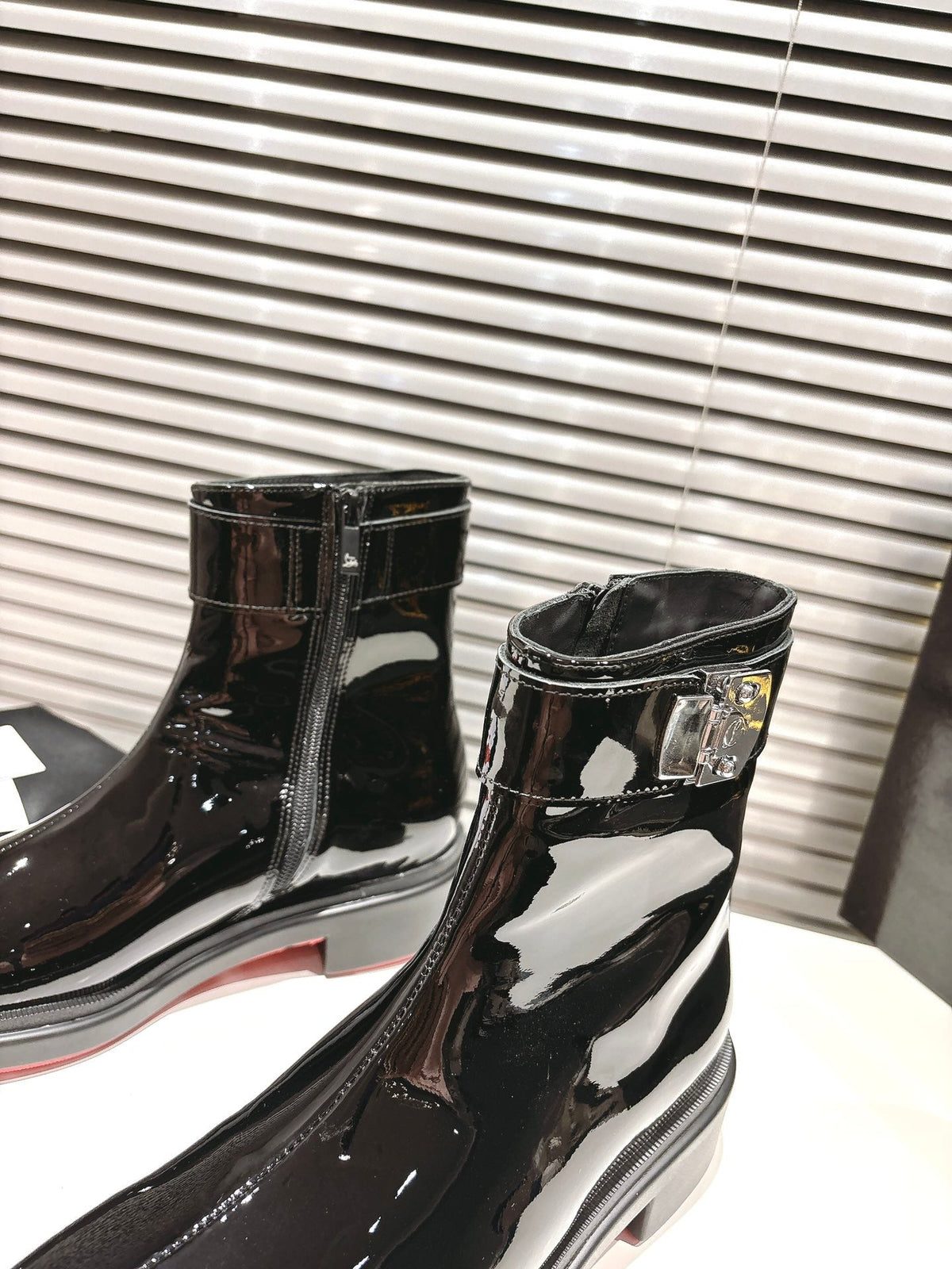 CL 2026 Ankle Boots Black Black Logo Patent Leather 193554