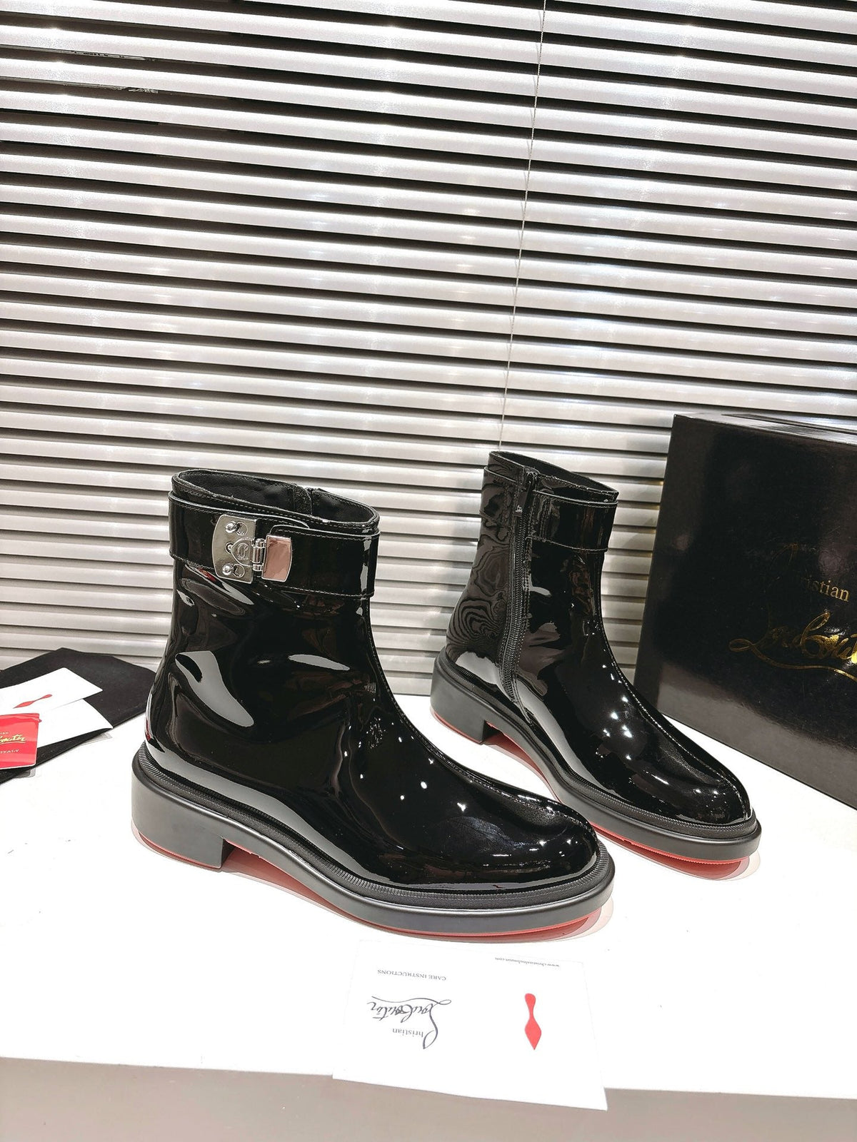 CL 2026 Ankle Boots Black Black Logo Patent Leather 193554