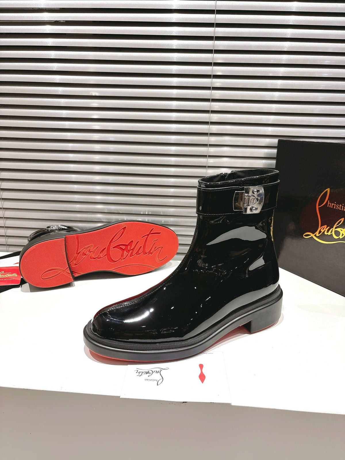 CL 2026 Ankle Boots Black Black Logo Patent Leather 193554