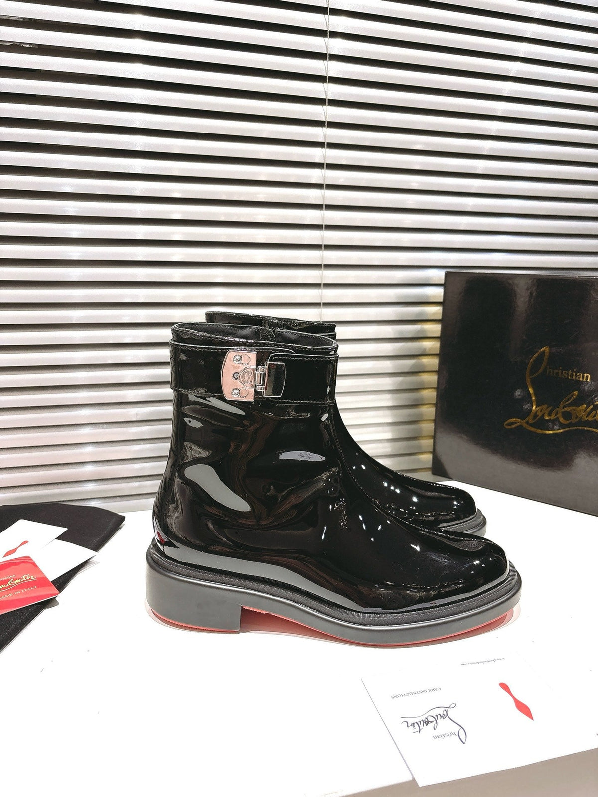 CL 2026 Ankle Boots Black Black Logo Patent Leather 193554