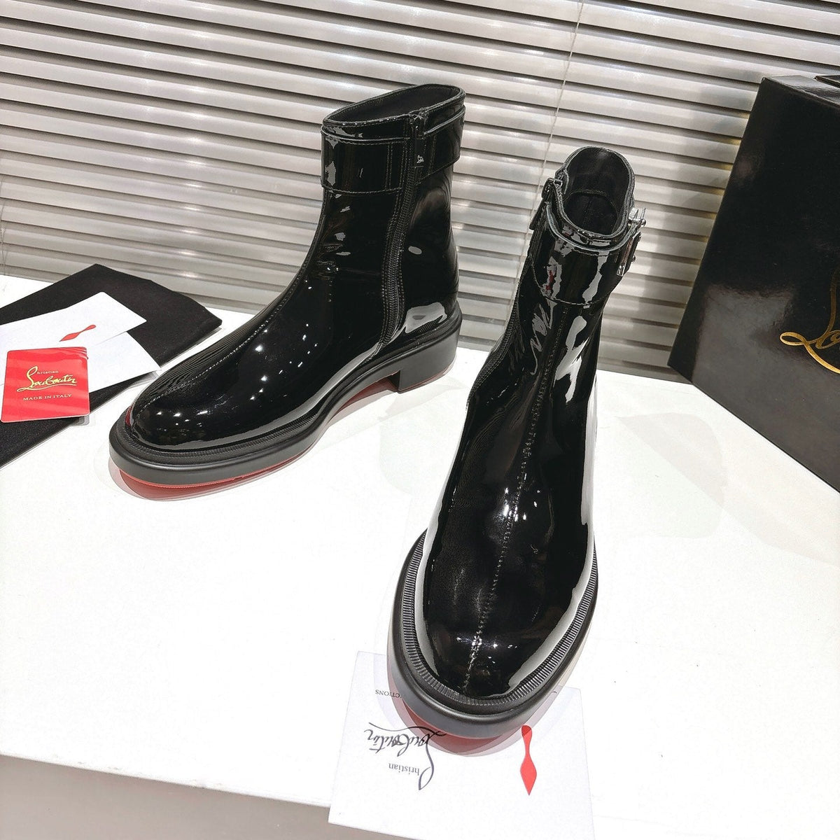 CL 2026 Ankle Boots Black Black Logo Patent Leather 193554
