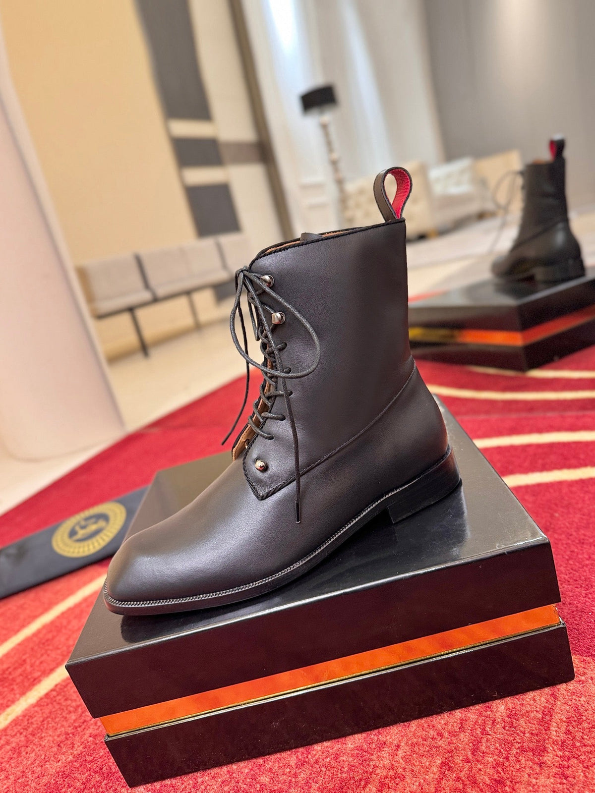 CL 2026 Combat Boots Black Black Logo Leather 193548