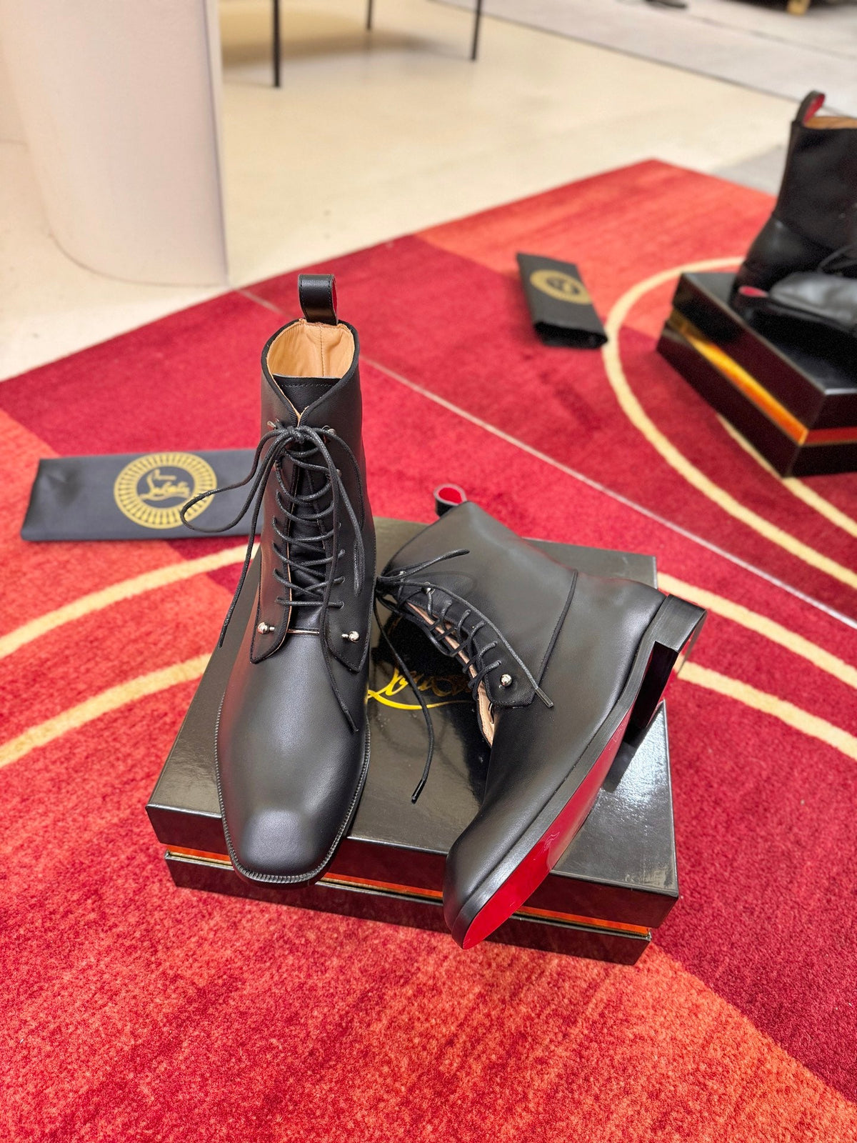 CL 2026 Combat Boots Black Black Logo Leather 193548