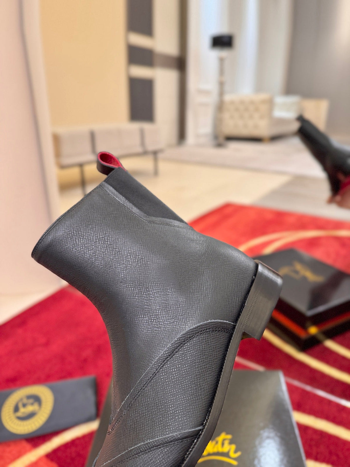 CL 2026 Chelsea Boots Black Black Logo Leather 193550