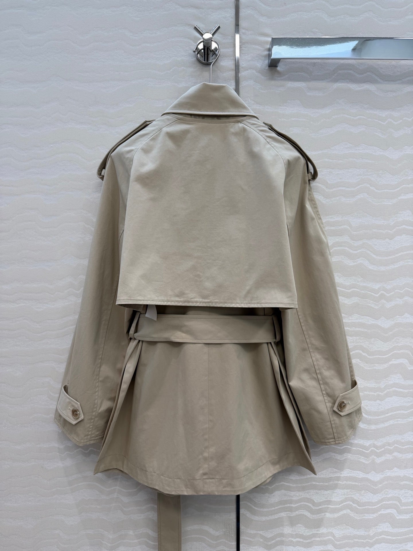The Row SS26 Tavoris Hybrid Trench Jacket Beige Cotton 351095