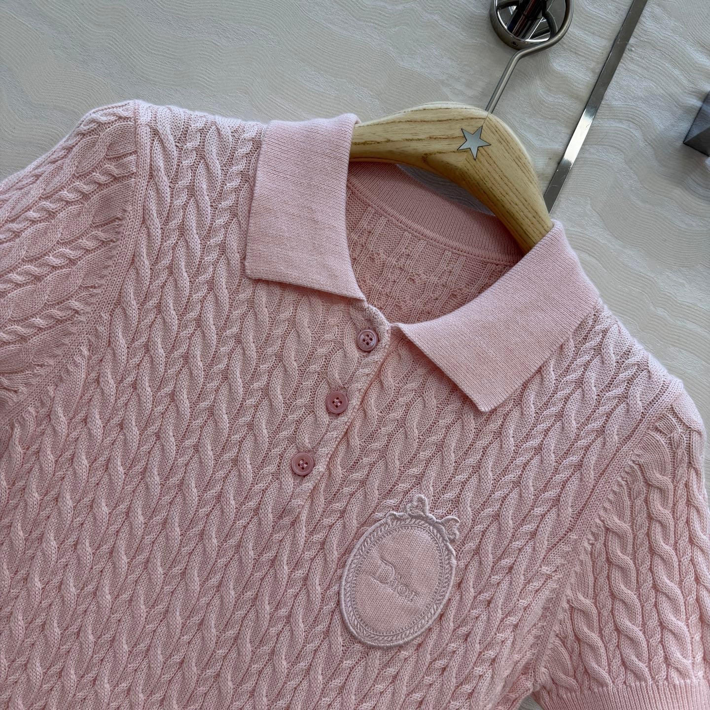 CD Médaillon Sweater Light Pink Wool 373505