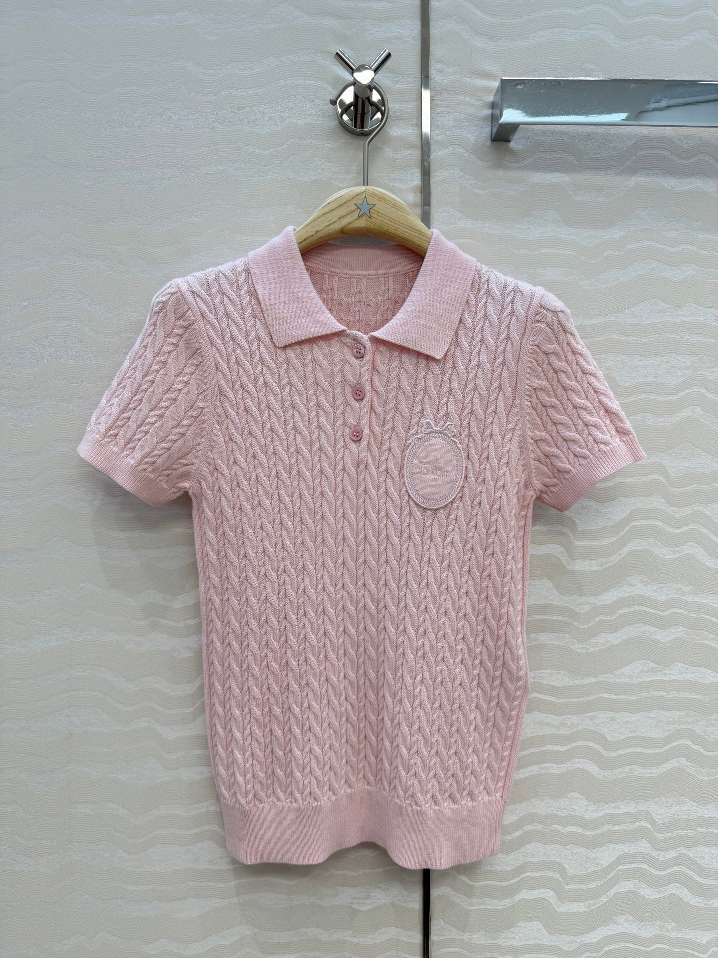 CD Médaillon Sweater Light Pink Wool 373505