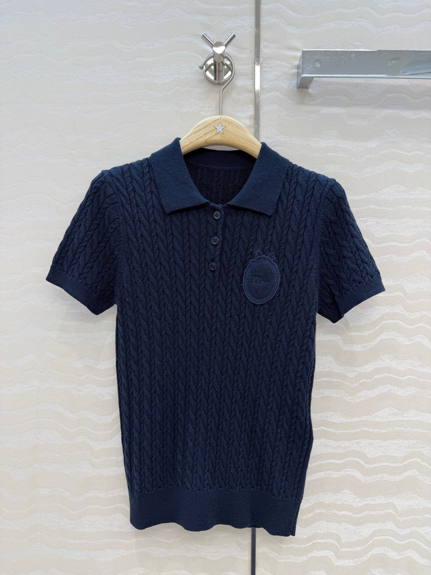 CD Médaillon Sweater Dark Blue Wool 373501