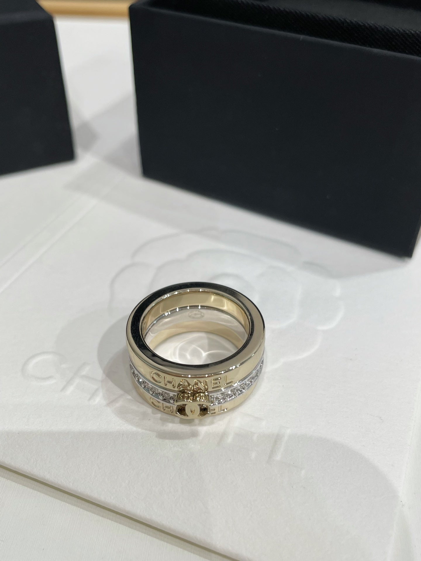 CC 26FW 3 in 1 Light Gold Sliver Rings 008