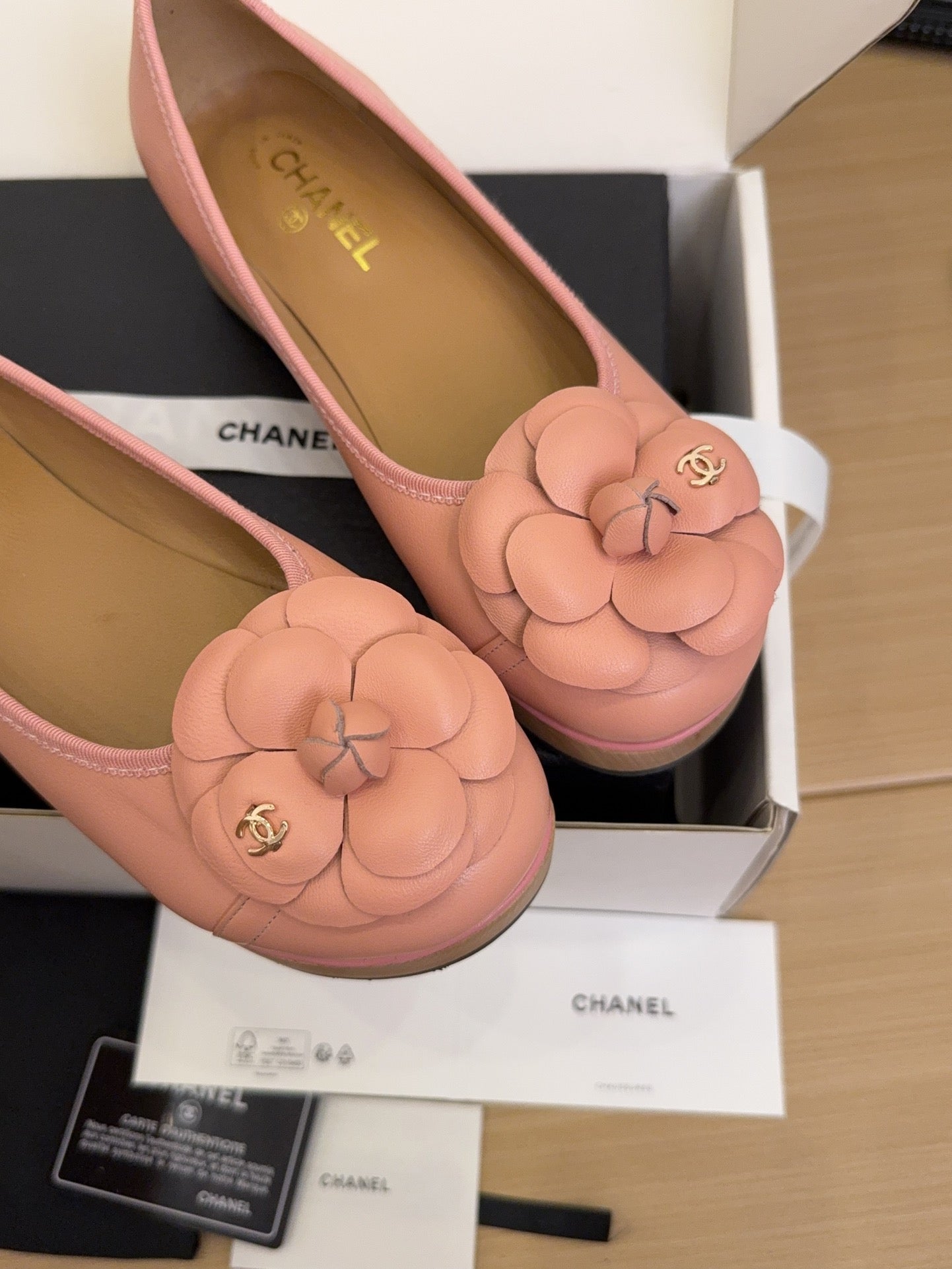 CC 25 Camellia Ballet Flats 30mm Pink Sheepskin 277721
