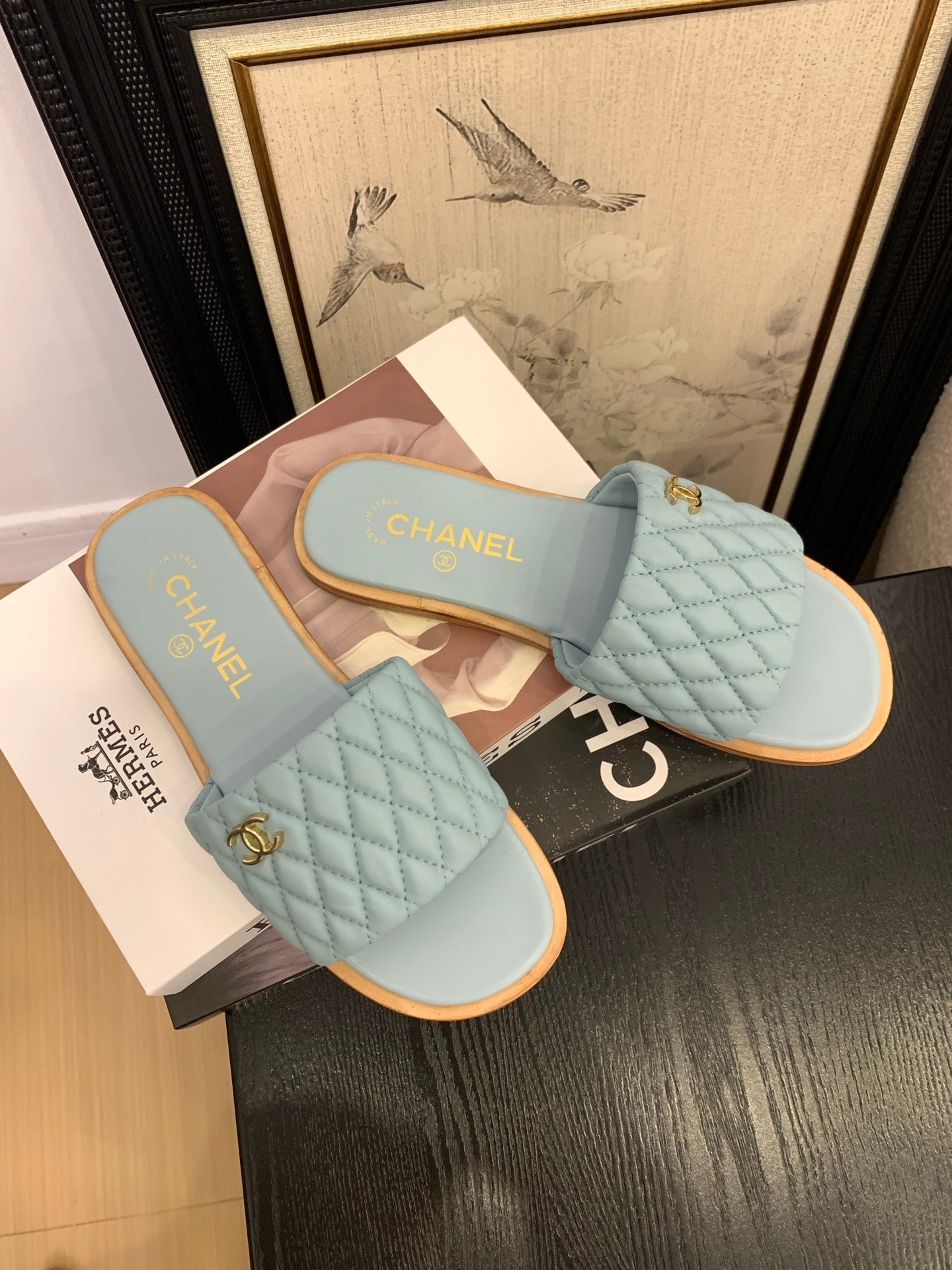 CC 25 Mule Sky Blue Sheepskin 277681
