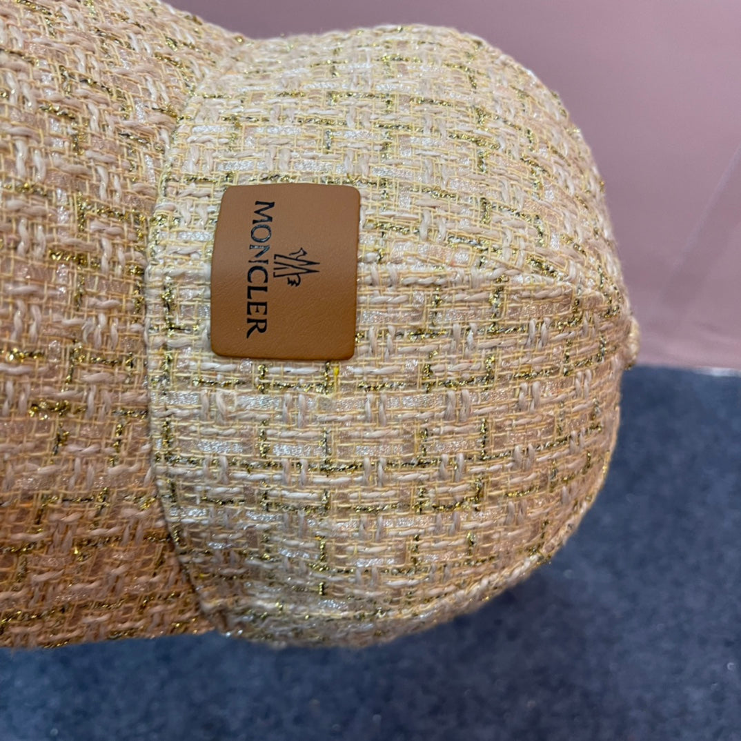 BASEBALL CAP IN SAND YELLOW TWEED 437708