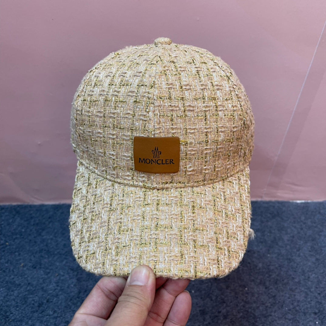 BASEBALL CAP IN SAND YELLOW TWEED 437708