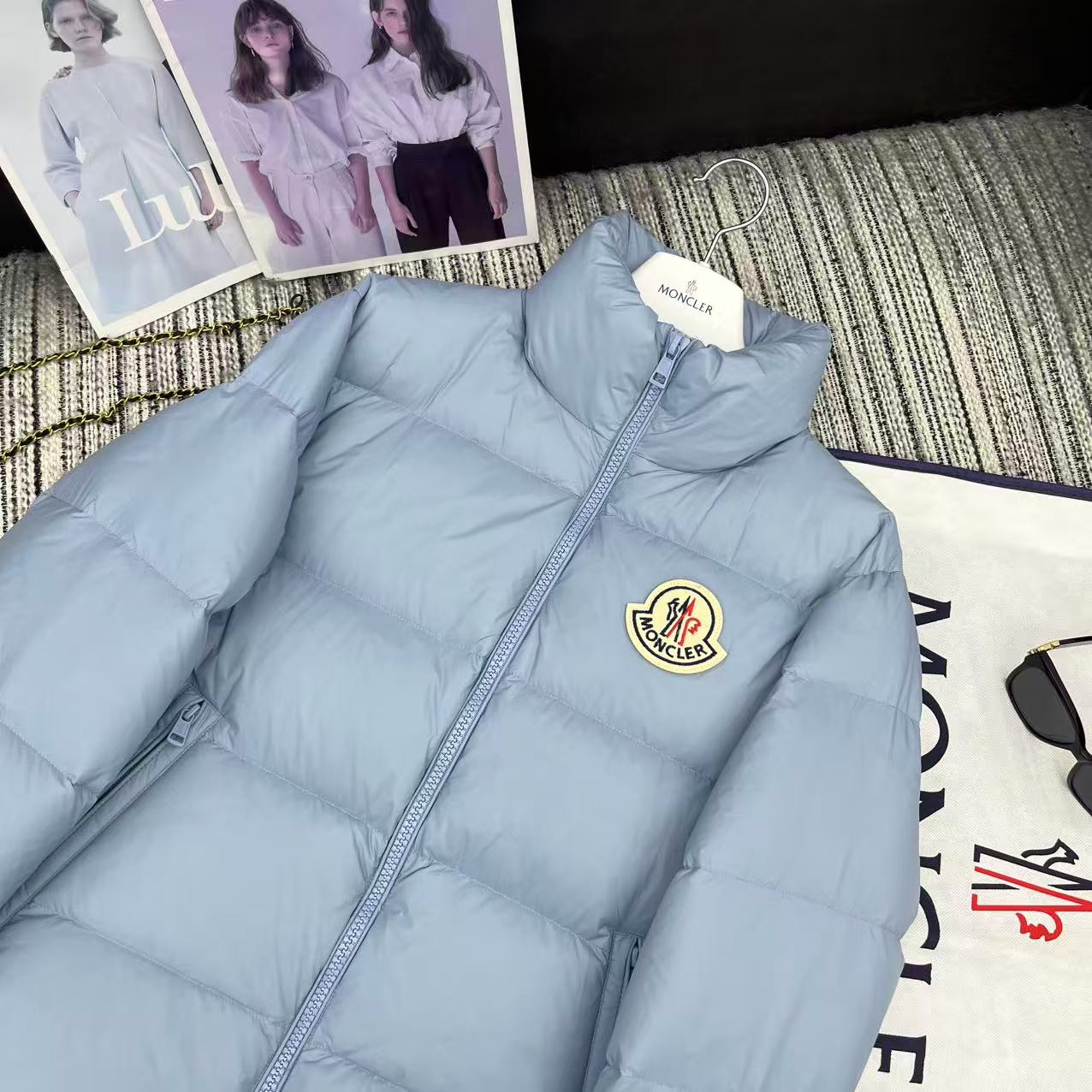 MC 2025 Jacket Baby Blue Nylon Down 528754