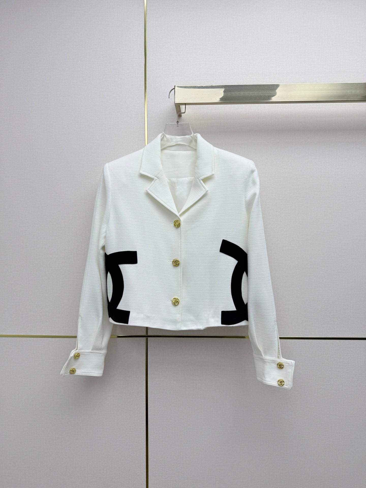 CC 26s Cruise 2026/27 Suit Jacket White Cotton 421850