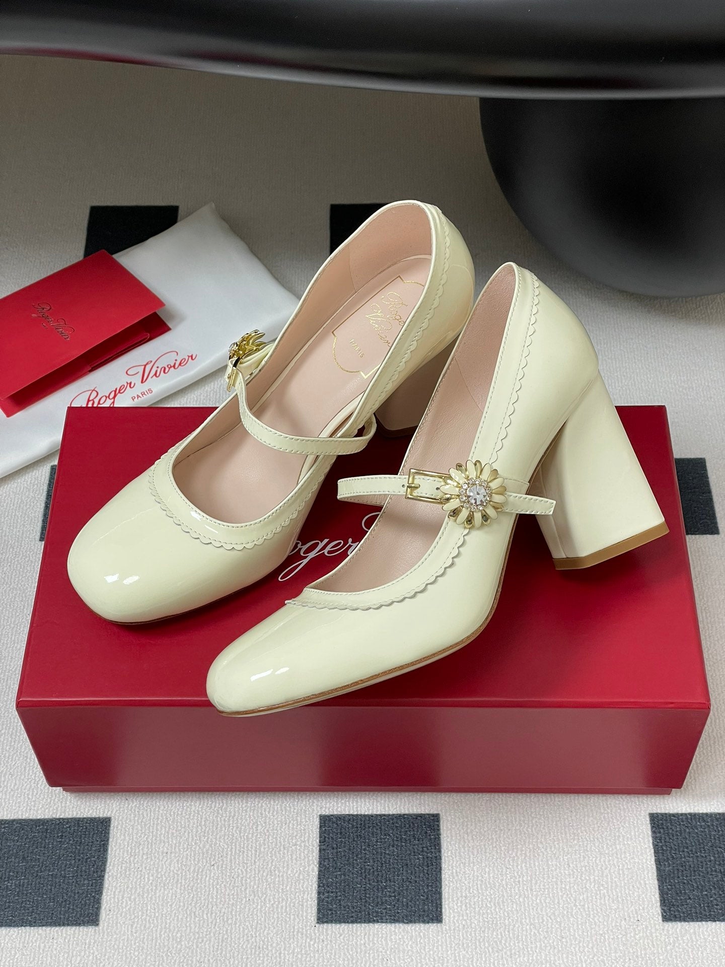 Viv 25 Mary Jane 60 Light Lime Patent Calf Leather 247886
