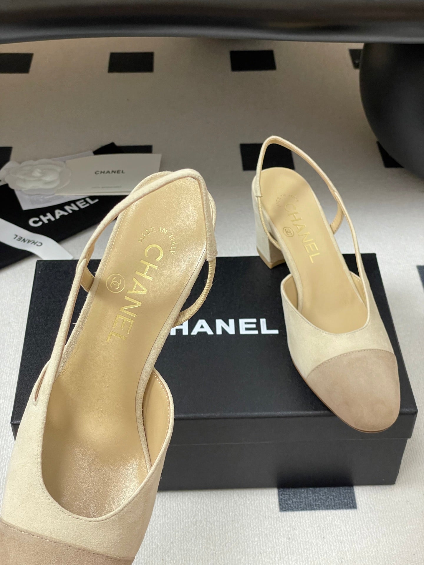 CC 25 SlingBack 65mm Beige Suede 393989