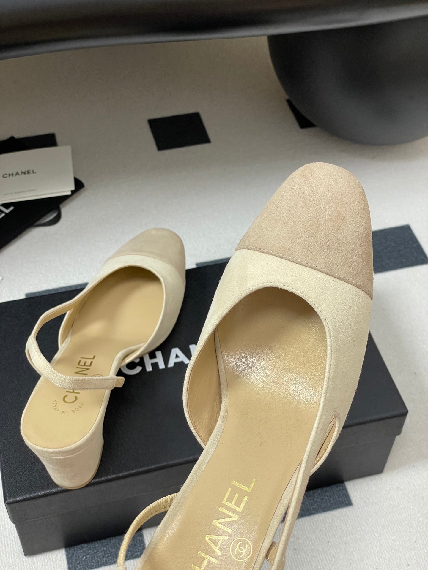 CC 25 SlingBack 65mm Beige Suede 393989