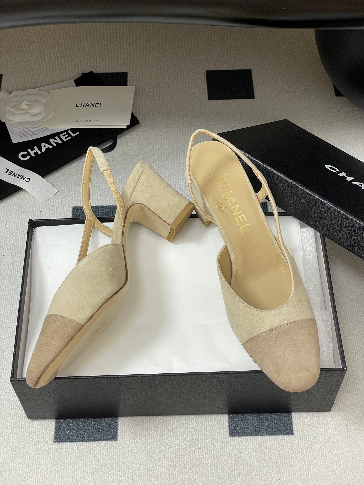 CC 25 SlingBack 65mm Beige Suede 393989