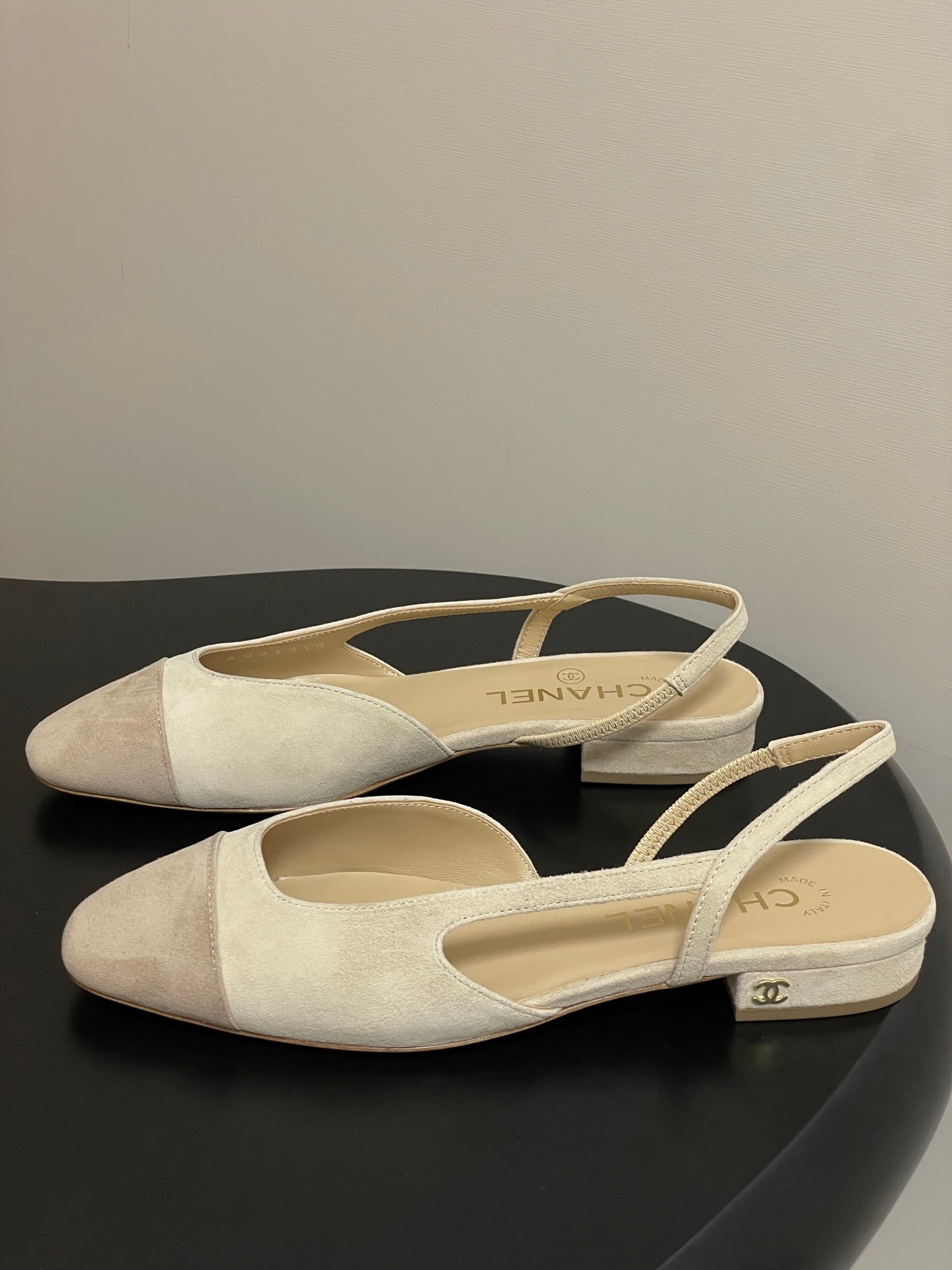 CC 25 SlingBack Flat 20mm Beige Suede 393993