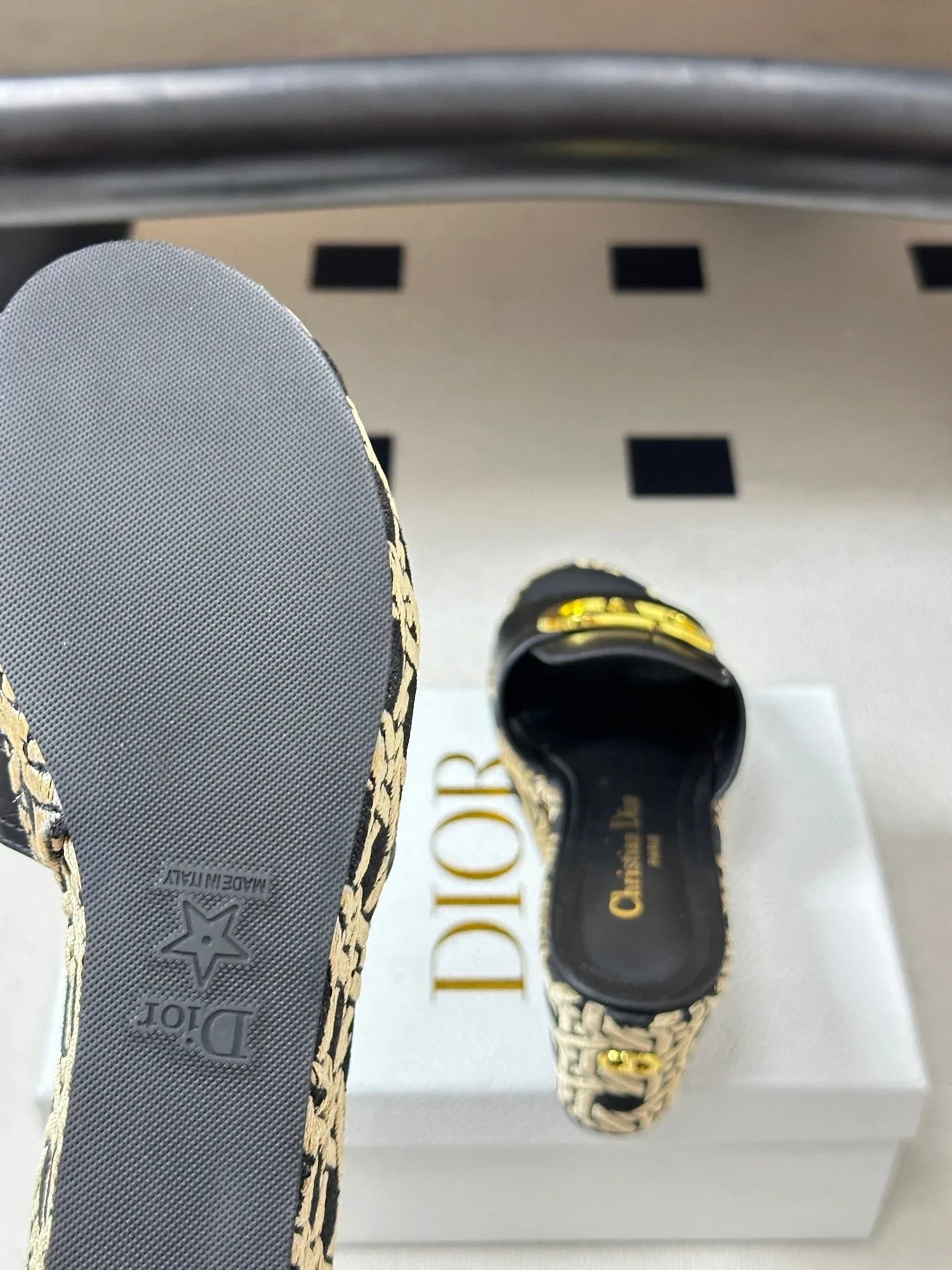 Dior 2026 Platform Sandals 90mm Cowhide 884505