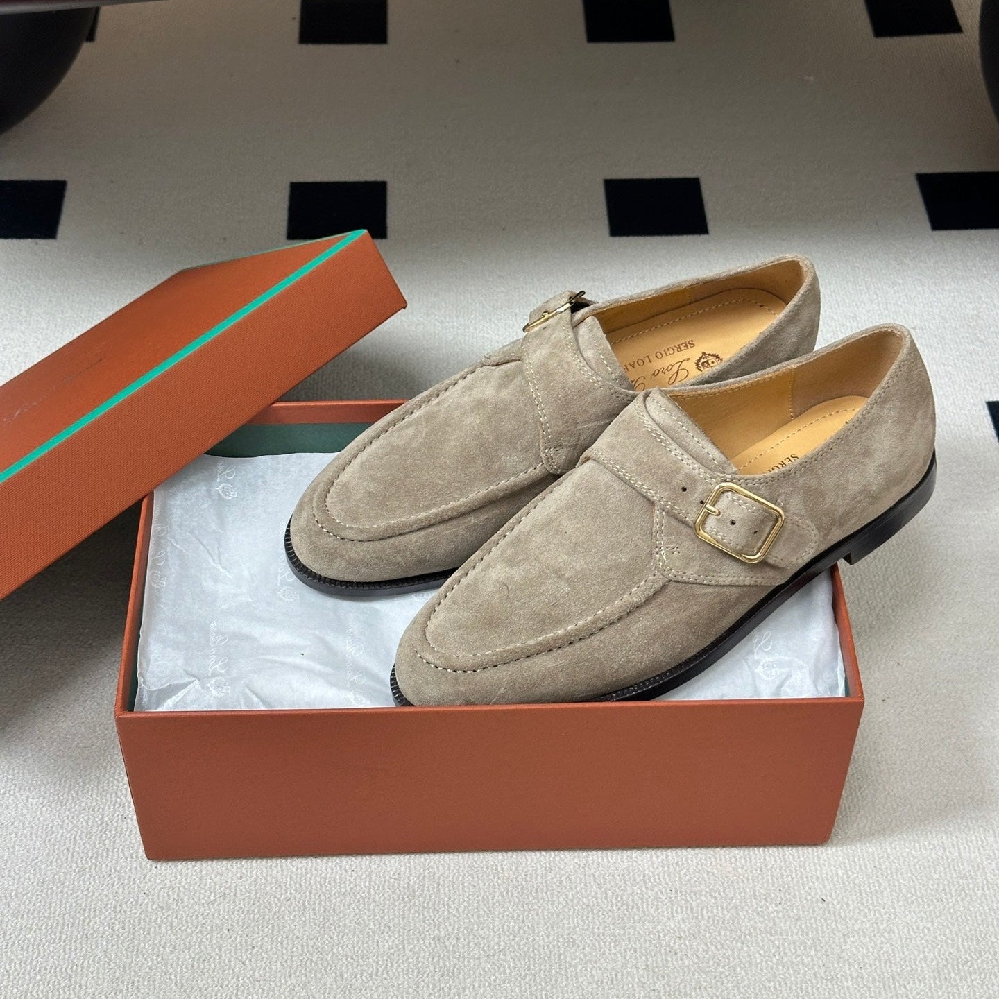LP Sergio Loafer Light Taupe Suede 903165