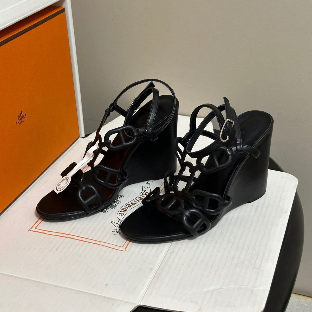 HM 26s Noumea 85 Sandals 8.5cm Leather 185843