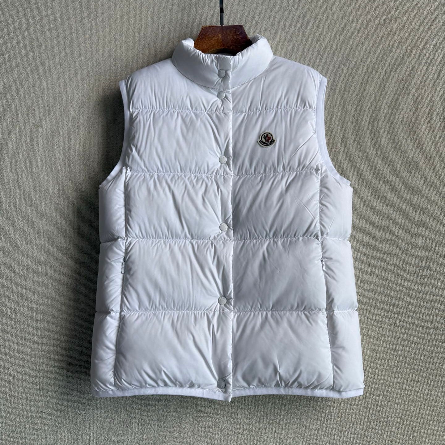 MC 2025 Down Vest White Nylon