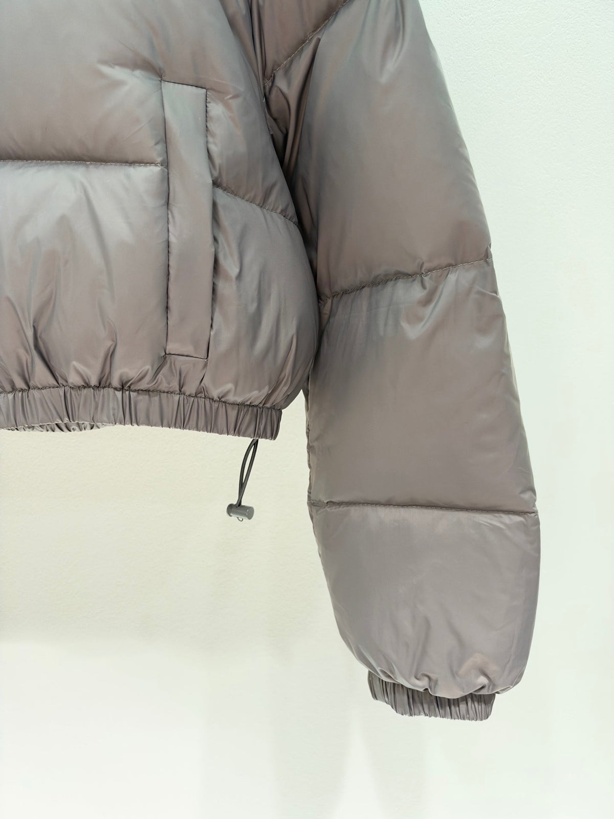 Miu Miu 26s Fur Lined Hood Down Jacket Dark Gray Polyamide 450367
