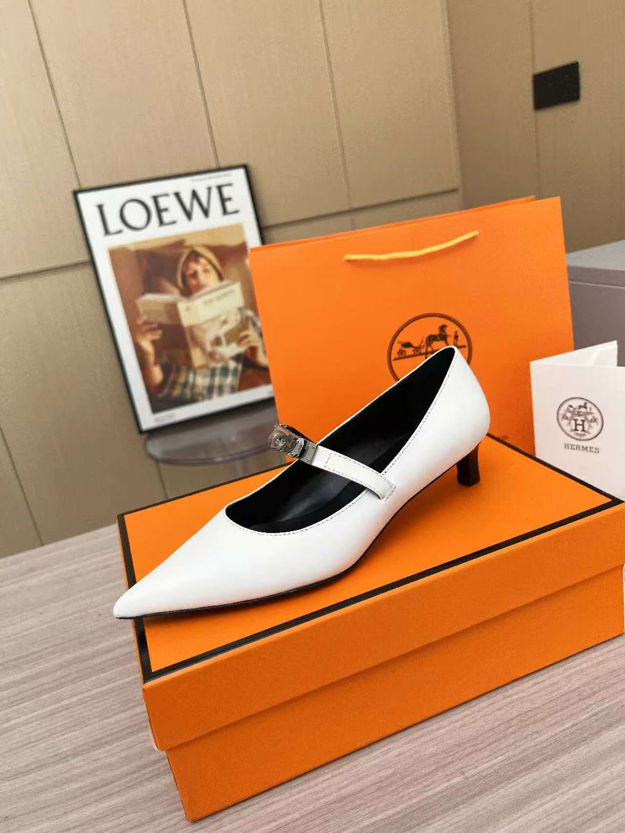 Kiara 40 pump White Calfskin 214051