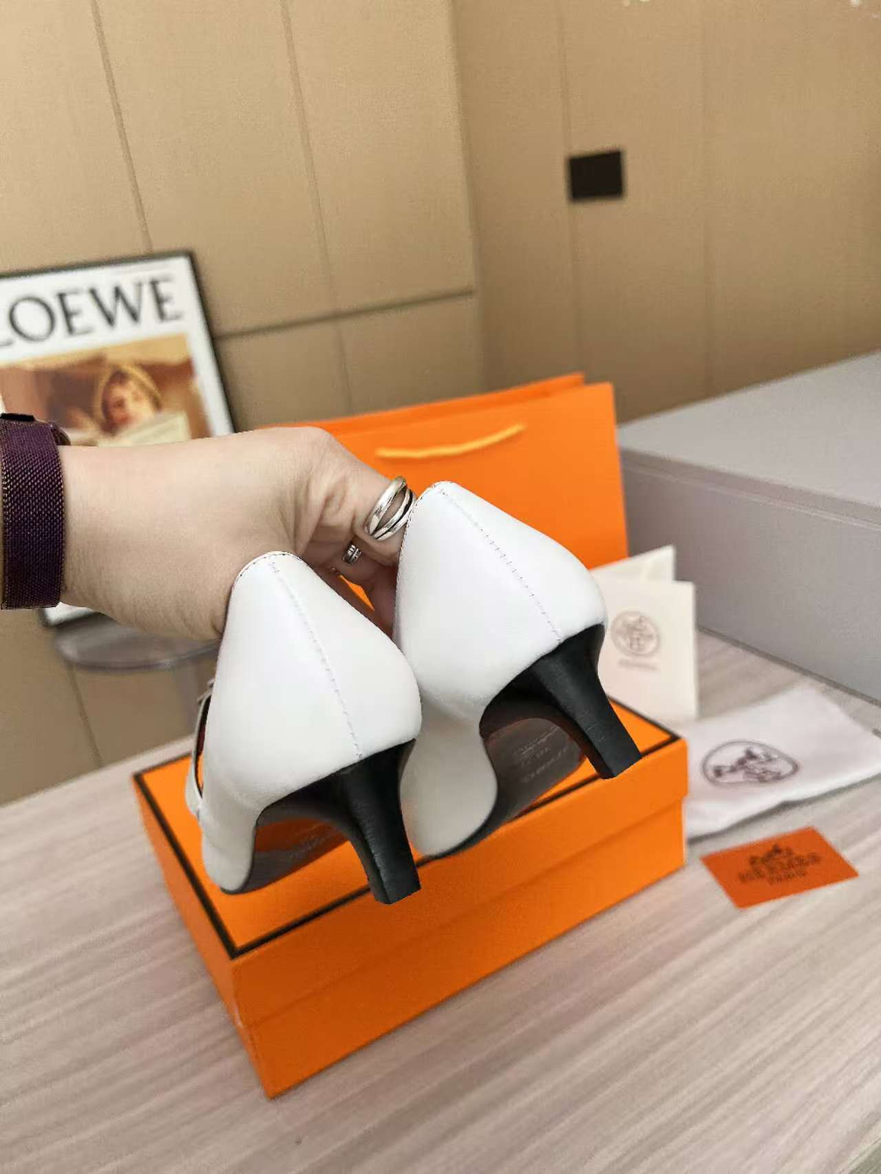 Kiara 40 pump White Calfskin 214051