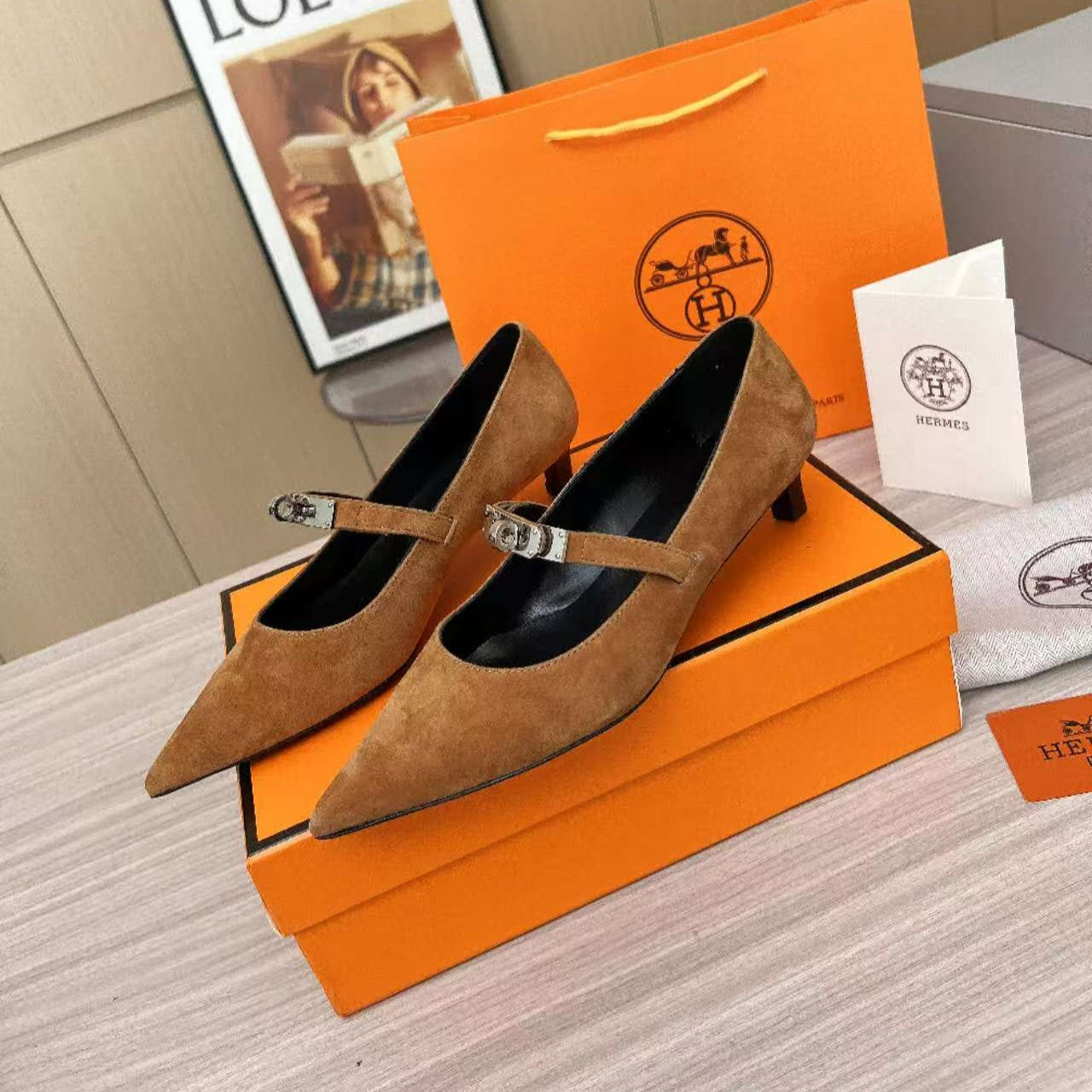 Kiara 40 pump Brown Suede 214048