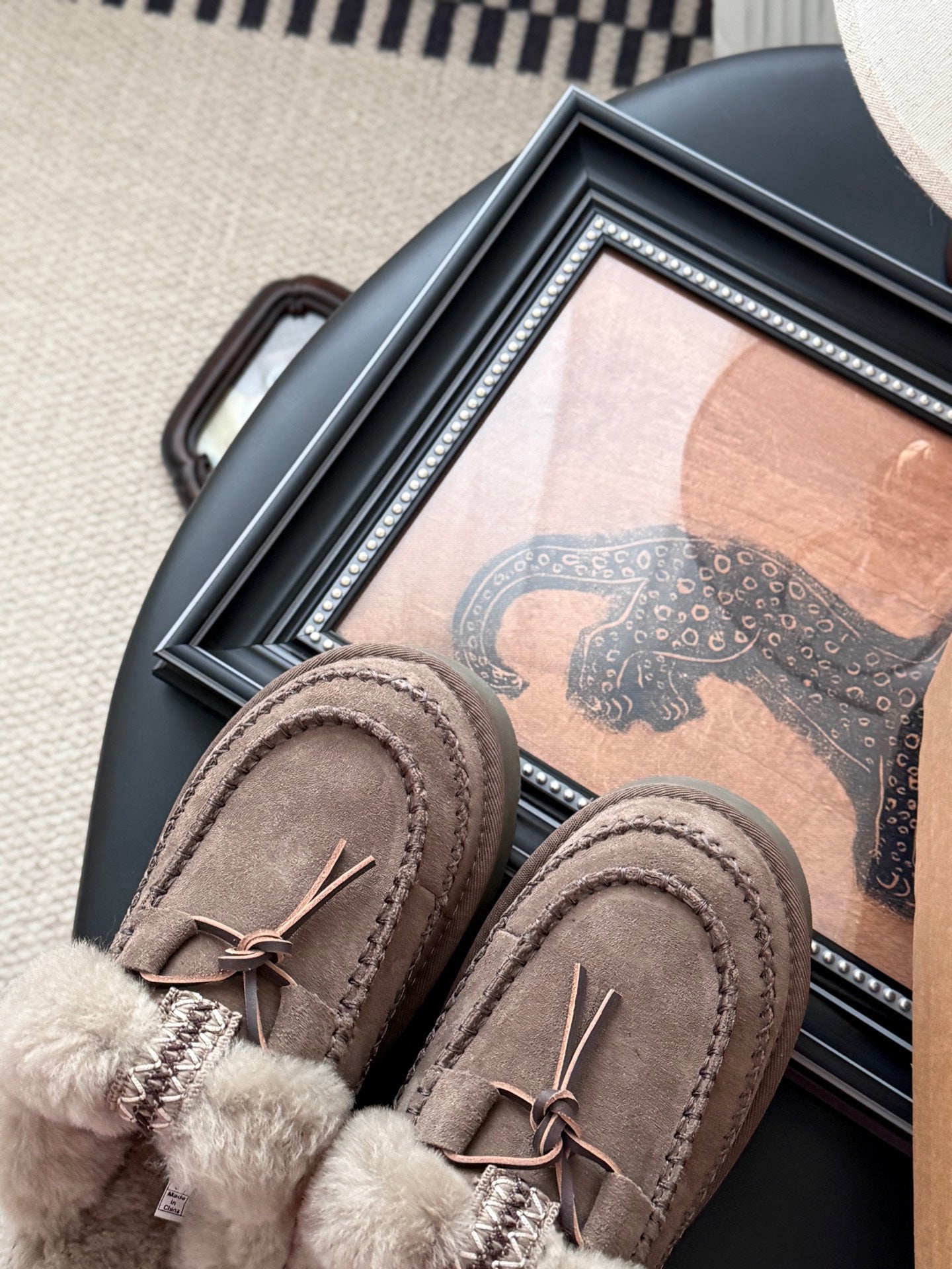UGG Tasman Alpine Slippers Coffeee Wool Suede 508055