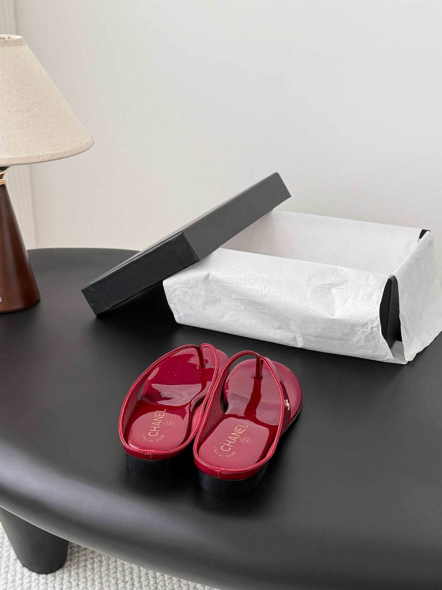 CC 26P Flip-Flops Burgundy Cowhide 700415