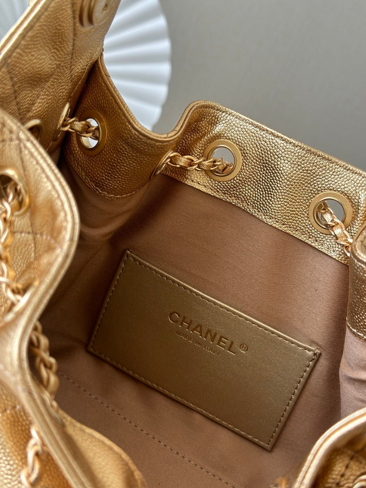 CC 26c Hobo Bag 22cm Gold Caviar Leather GHW