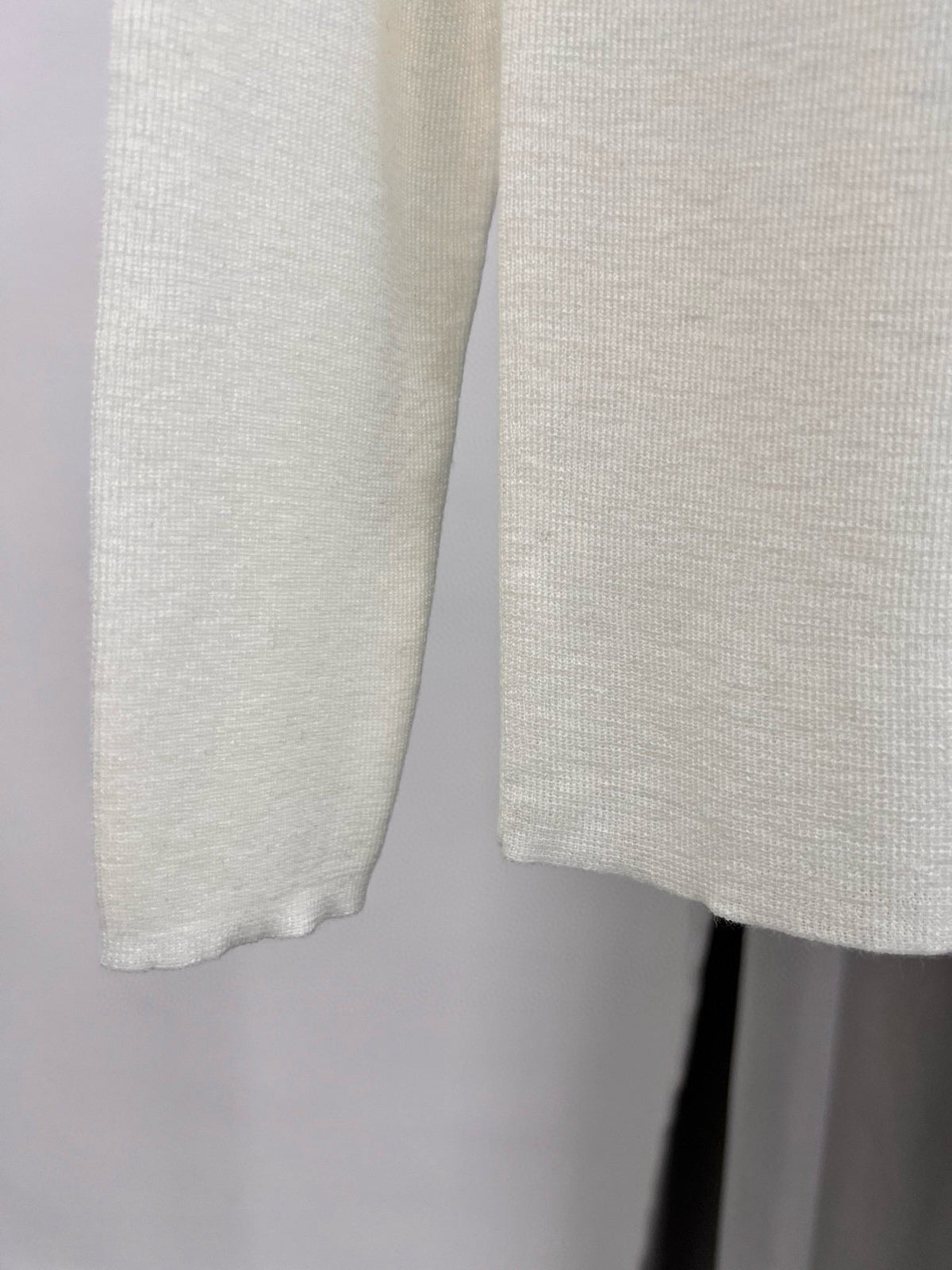 YSL Brooch Mock Neck Sweater Virgin Wool 438269