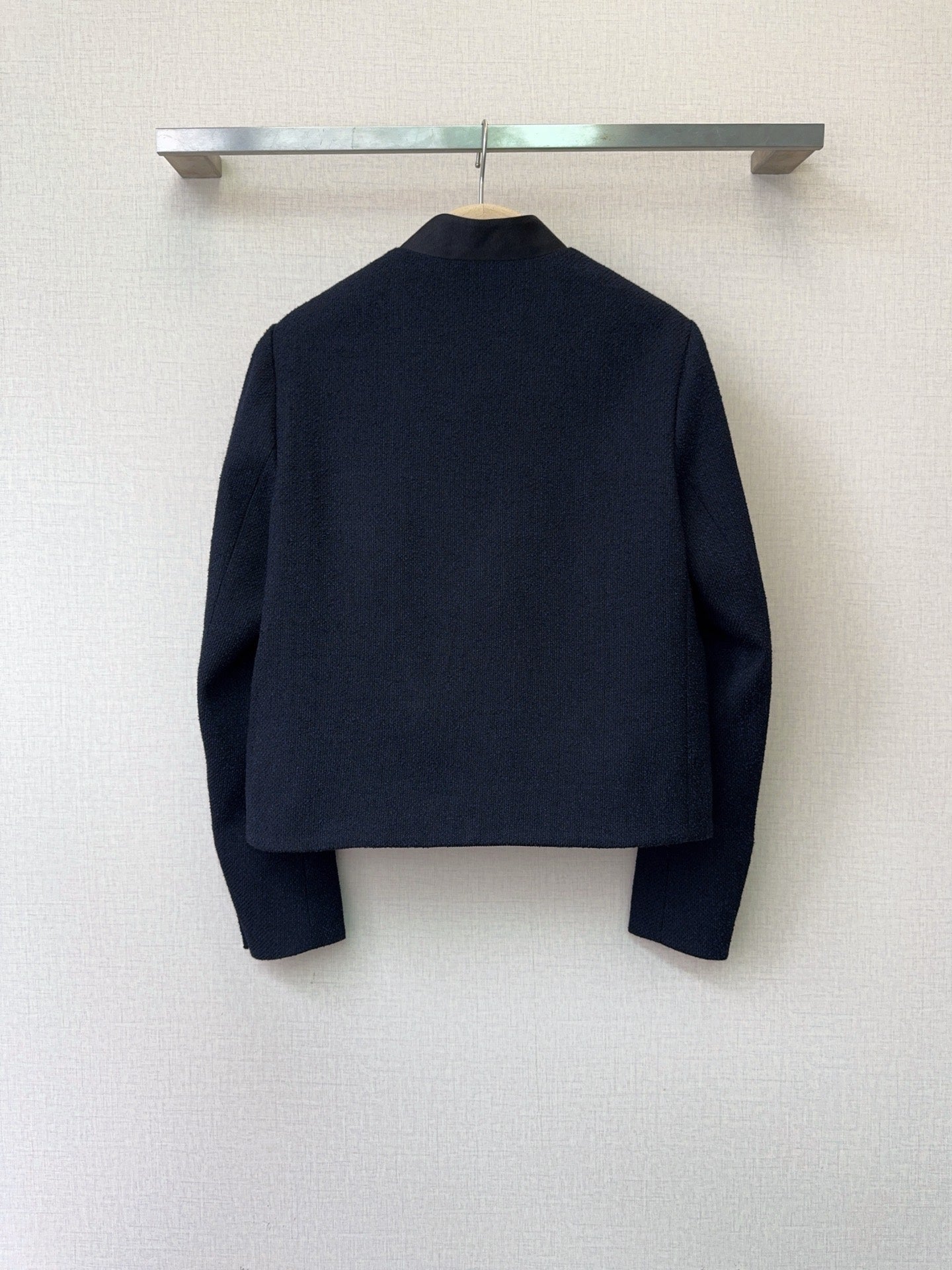 CD 26s Cropped Jacket Navy Blue Wool 413218