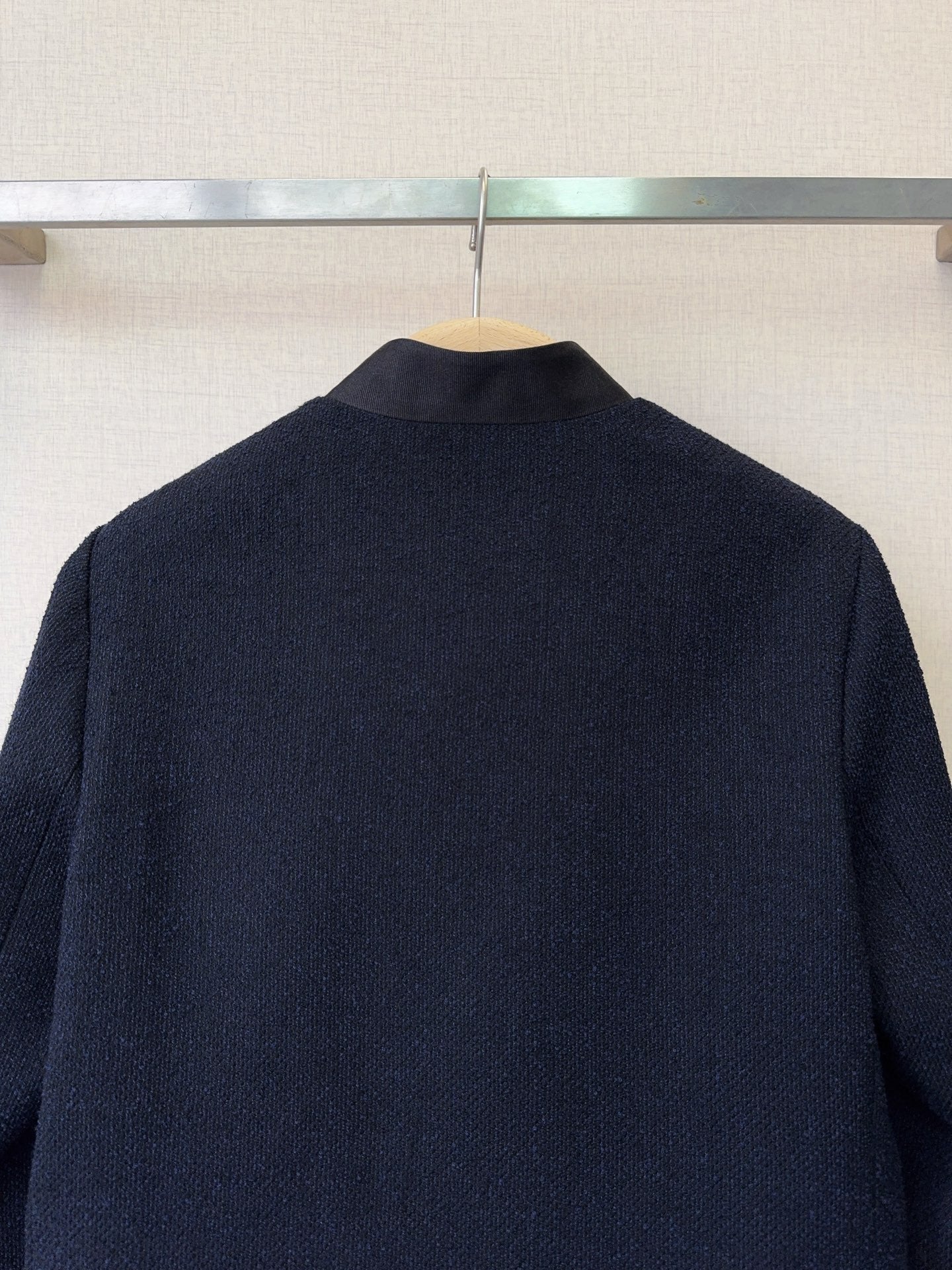 CD 26s Cropped Jacket Navy Blue Wool 413218