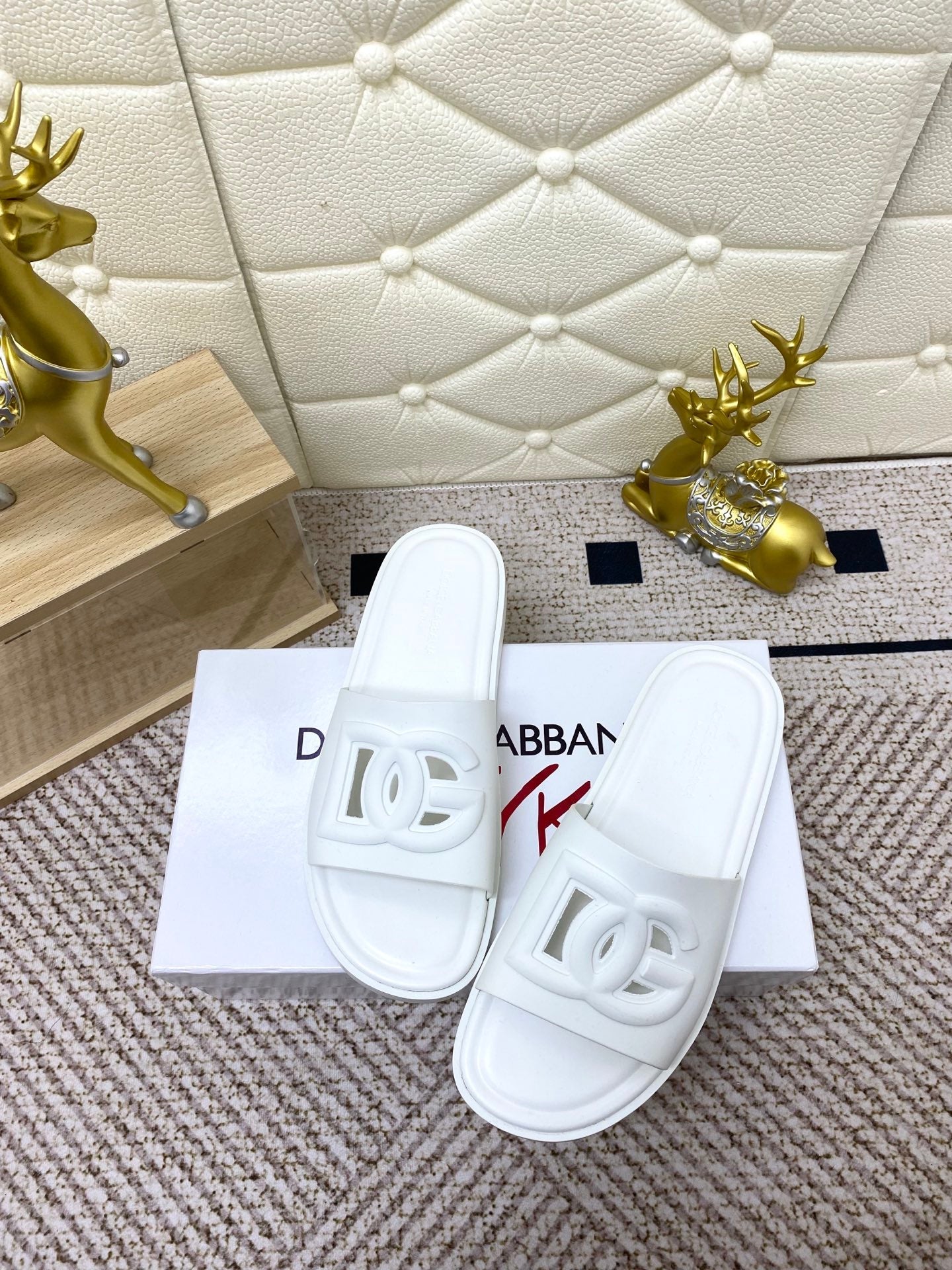 Dc Slipper White Rubber 361632