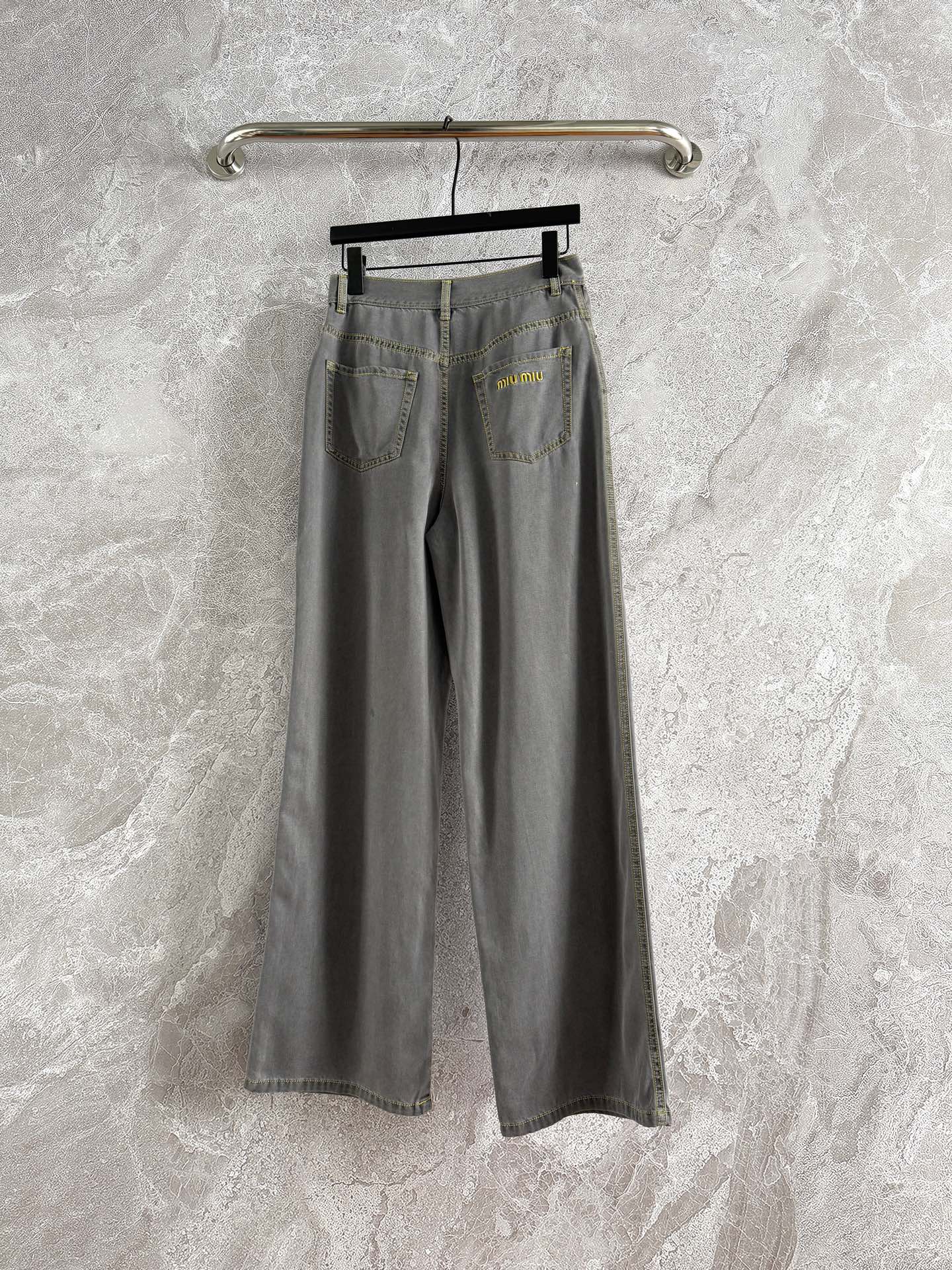 Miu Miu Jeans Gray Cotton