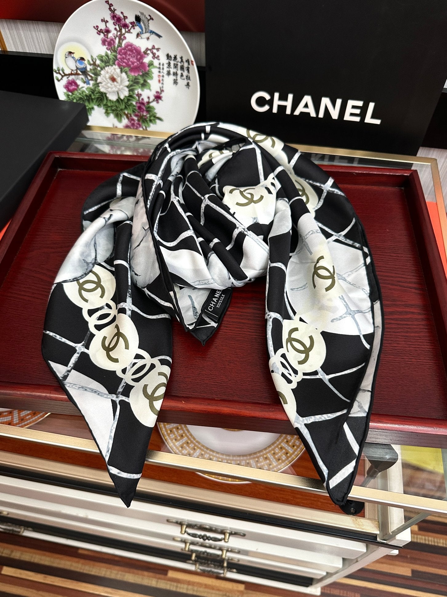 CC Scarf 90x90 Colorful Twill Silk 443158