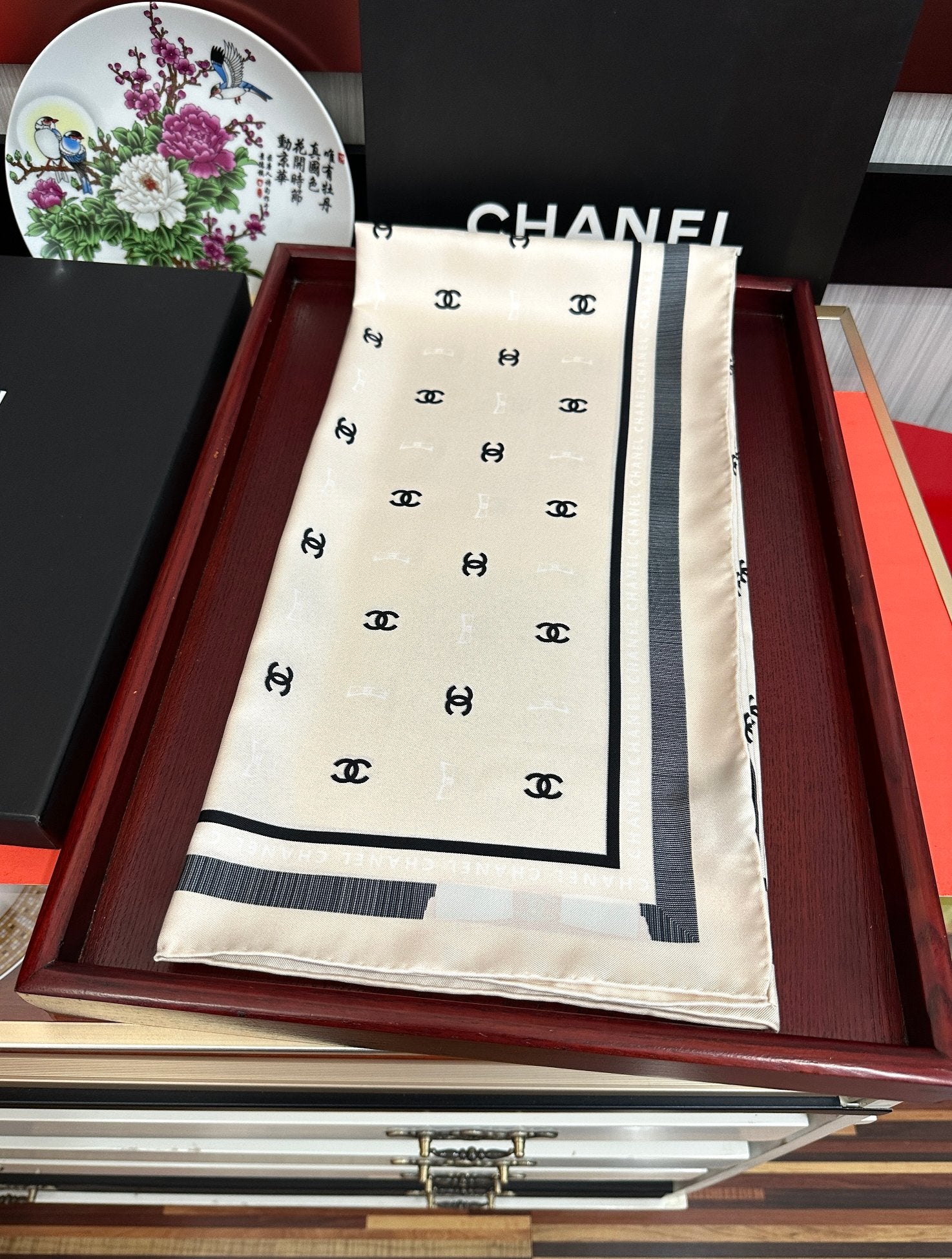 CC Scarf 90x90 Colorful Twill Silk 445035
