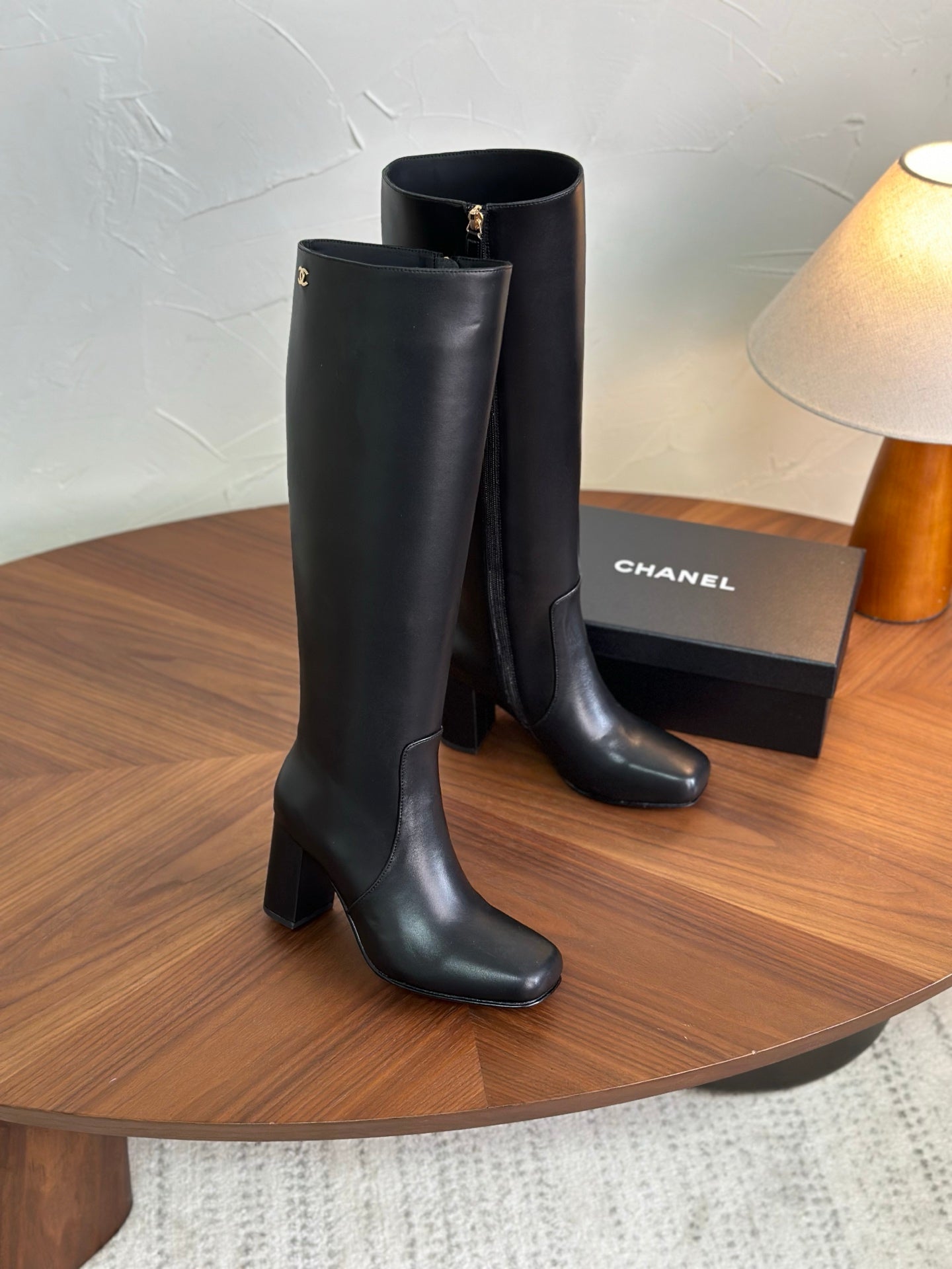 CC 26s Long Boot Black Lambskin 938112